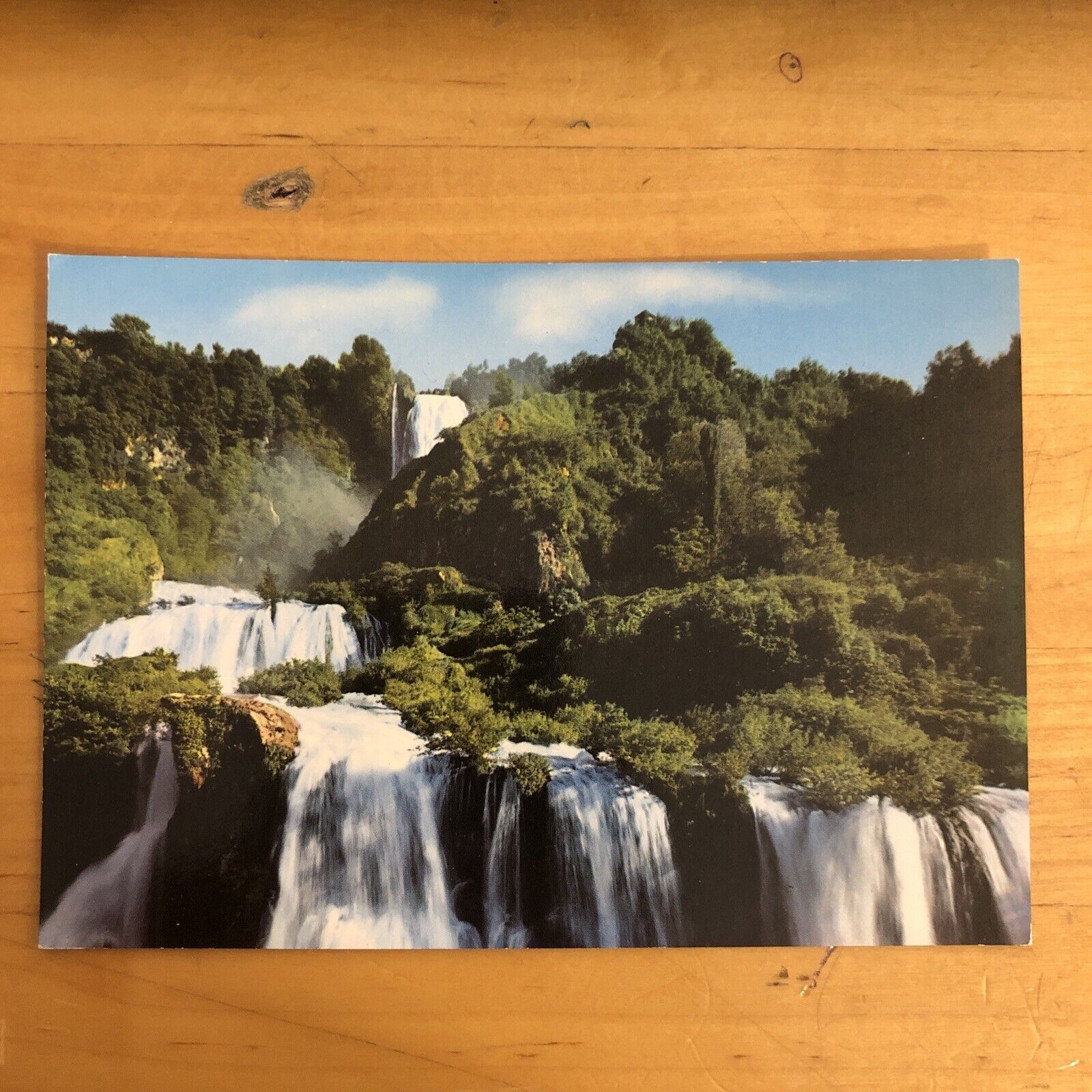CARTOLINA TERNI - CASCATA DELLE MARMORE, IL VELINO PRECIPITA NEL FIUME NERA