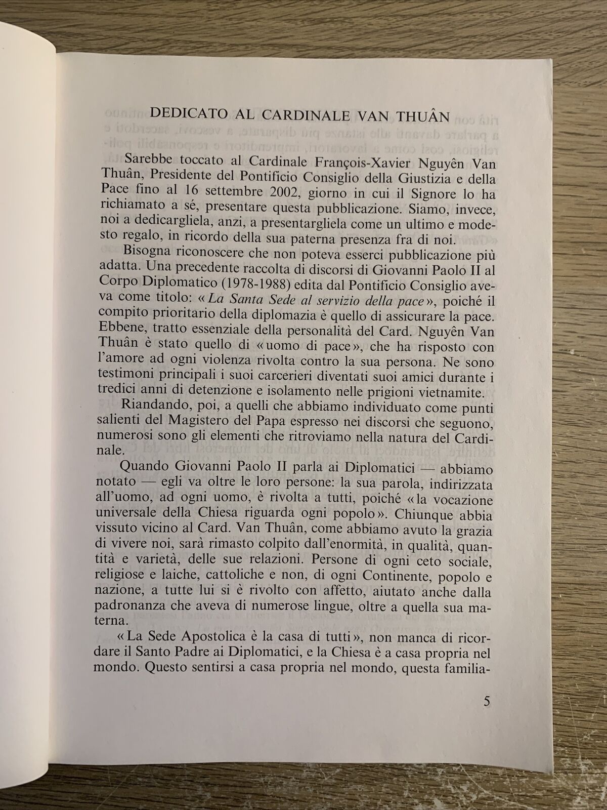 GIOVANNI PAOLO II E LA FAMIGLIA DEI POPOLI. Città del vaticano. Il santo padre
