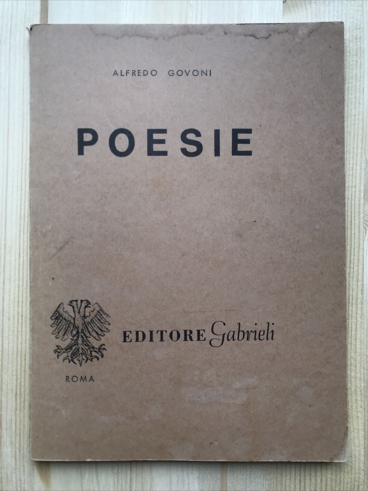 POESIE - Alfredo Govoni, editore Gabrieli 1972