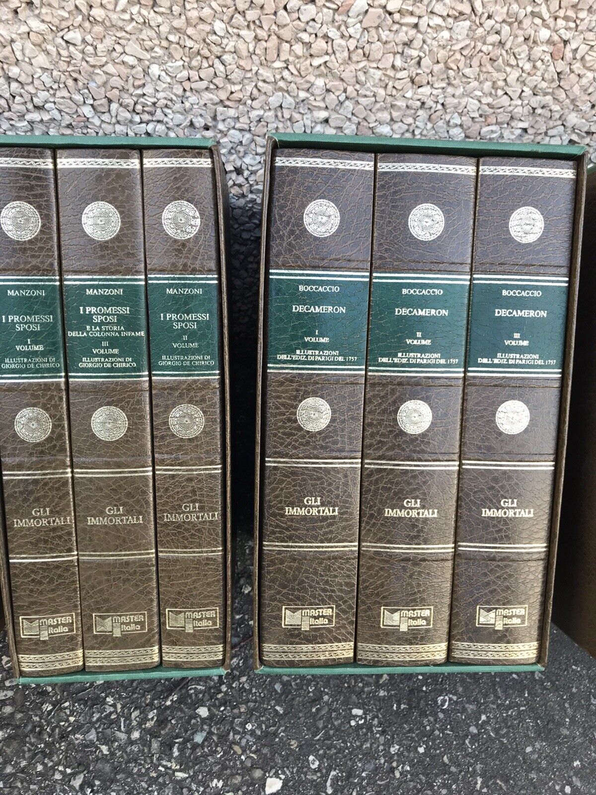 Manzoni, Boccaccio, Virgilio, Tasso, Cervantes, Dante - Promessi sposi, Divina c