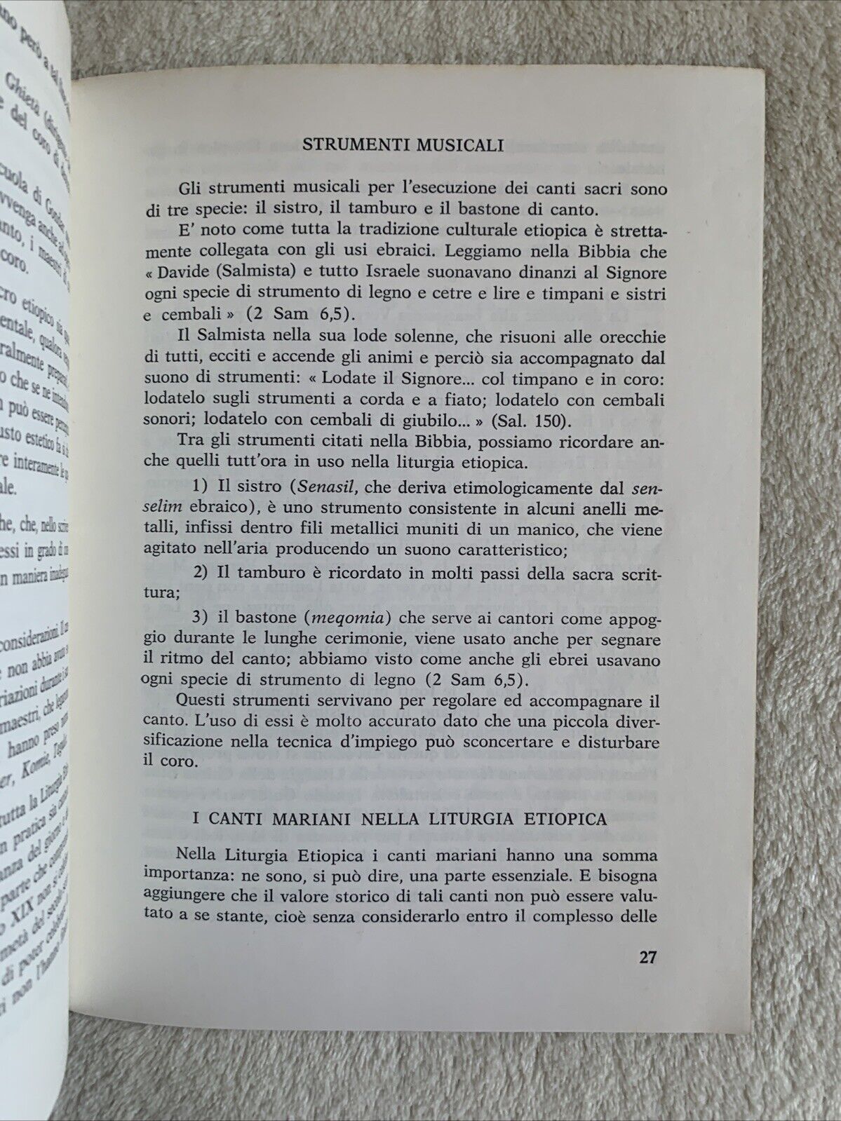 Etiopia - Breve storia della Liturgia Etiopica. Abba Pietros Hailu' 1978