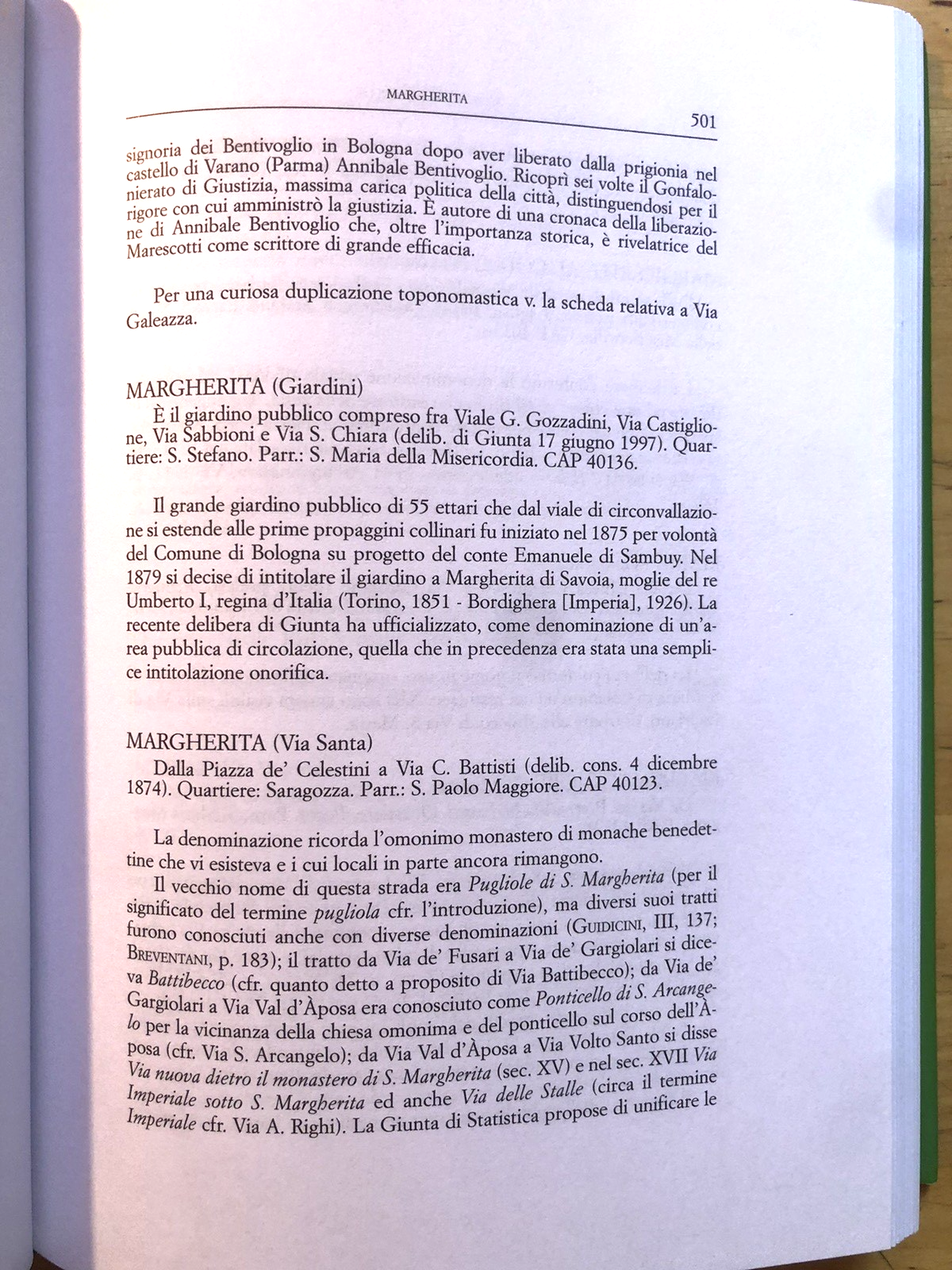 Le vie di Bologna saggio di toponomastica storica, Mario Fanti, 2 voll. 2000