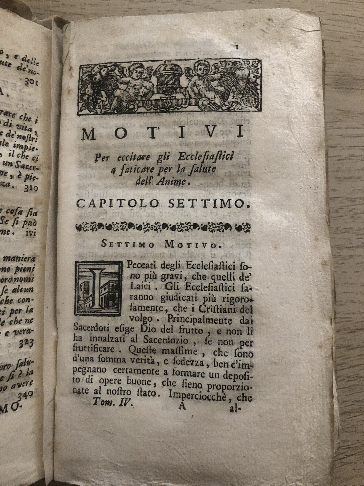 Trattenimenti spirituali adattati a tutti gli ecclesiastici Luigi Mory  1740