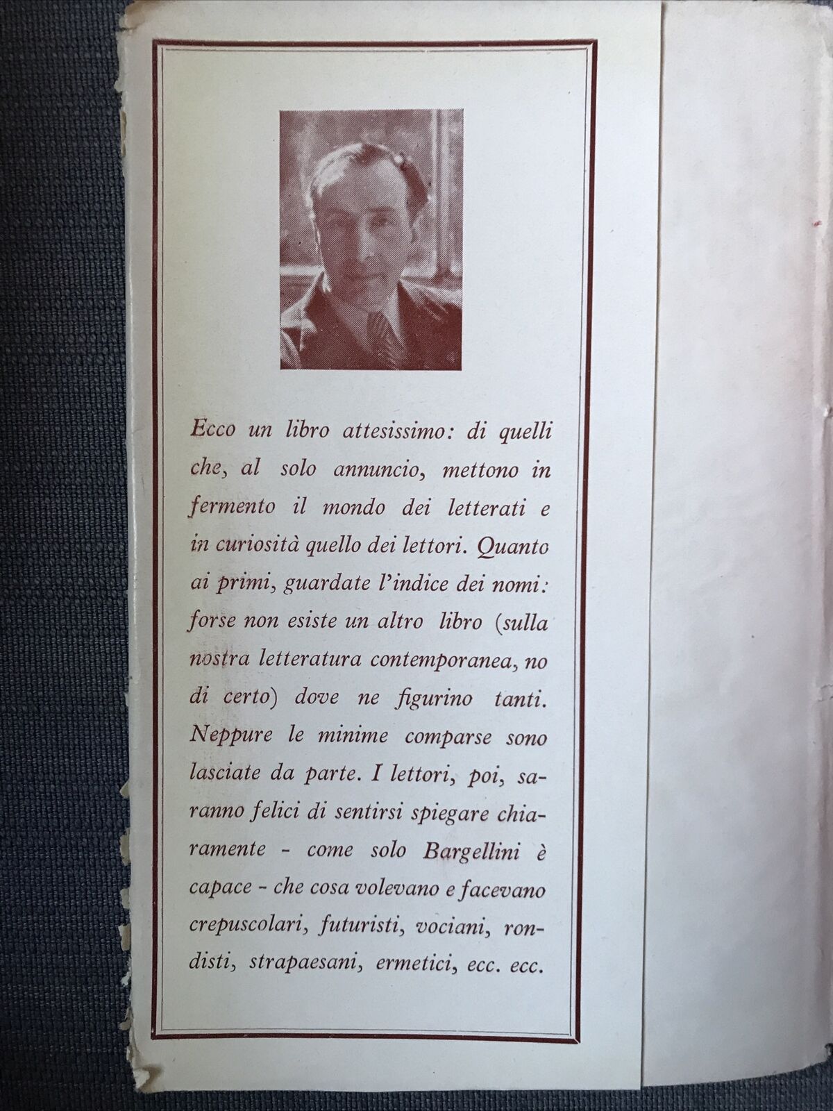 NOVECENTO, Piero Bargellini, Vallecchi editore