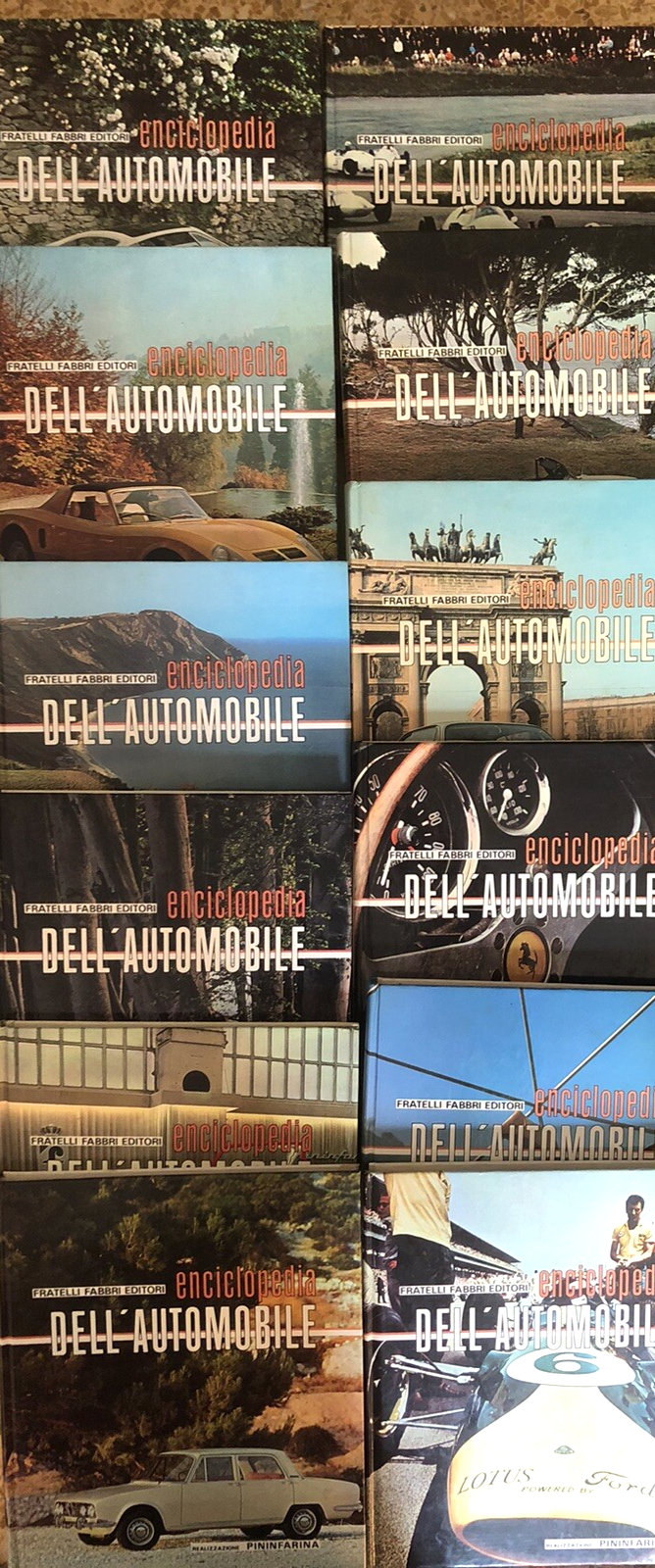Enciclopedia dell'automobile - Fabbri, Pininfarina completa in 12 volumi 1968