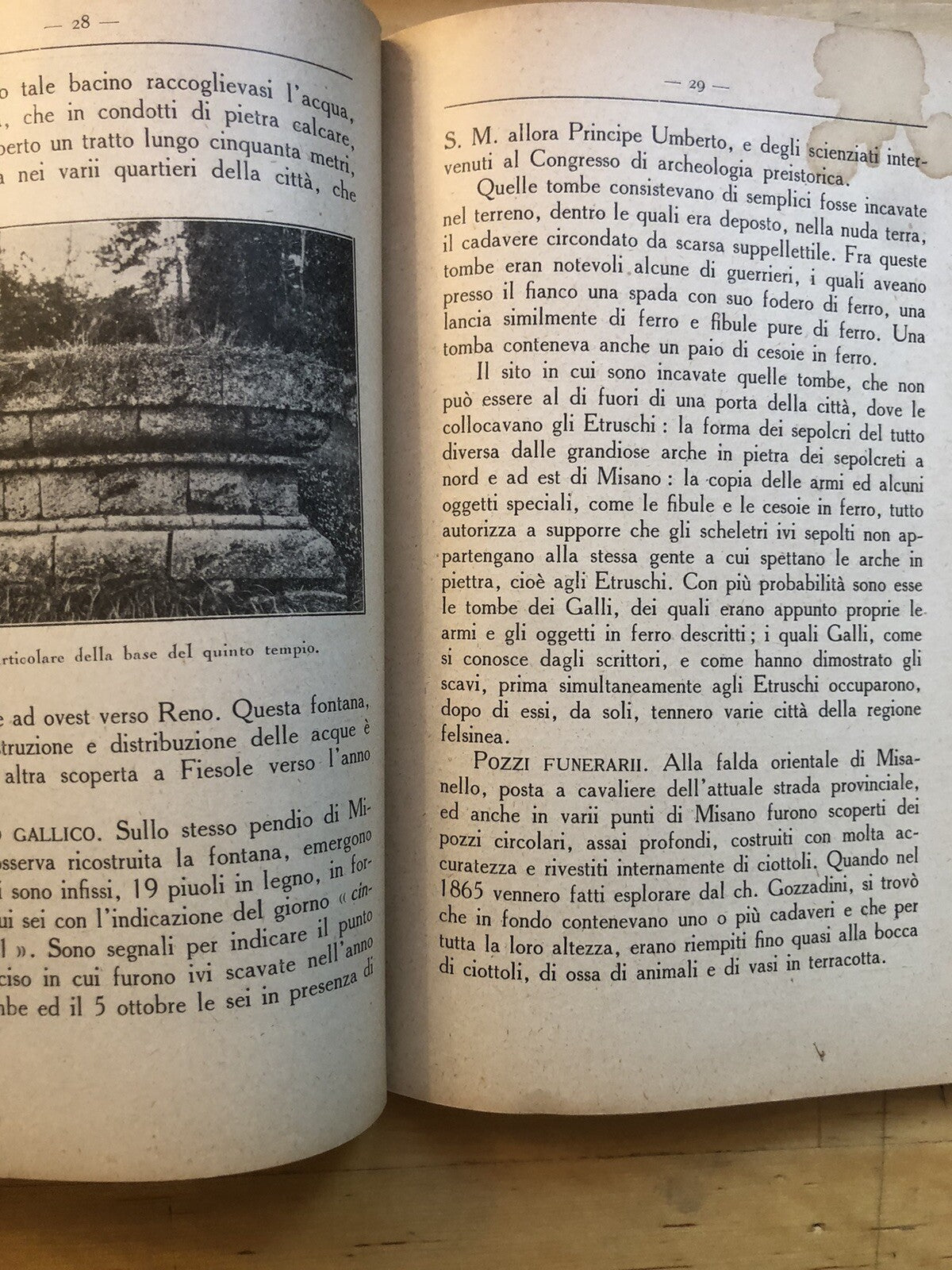 Guida alle antichità della villa e del museo etrusco di Marzabotto 1930 Bologna