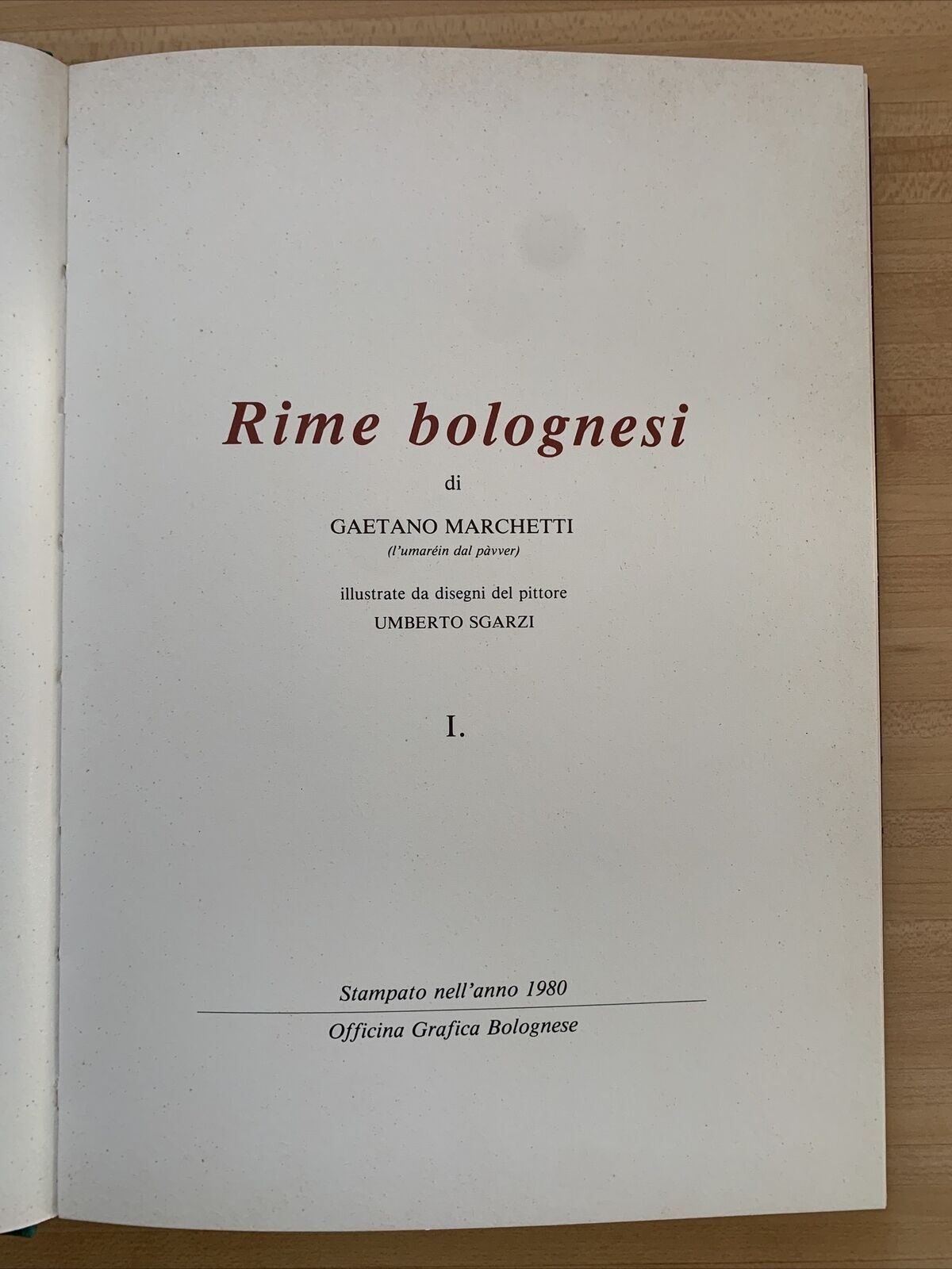 Rime Bolognesi Gaetano Marchetti. volume II. 2