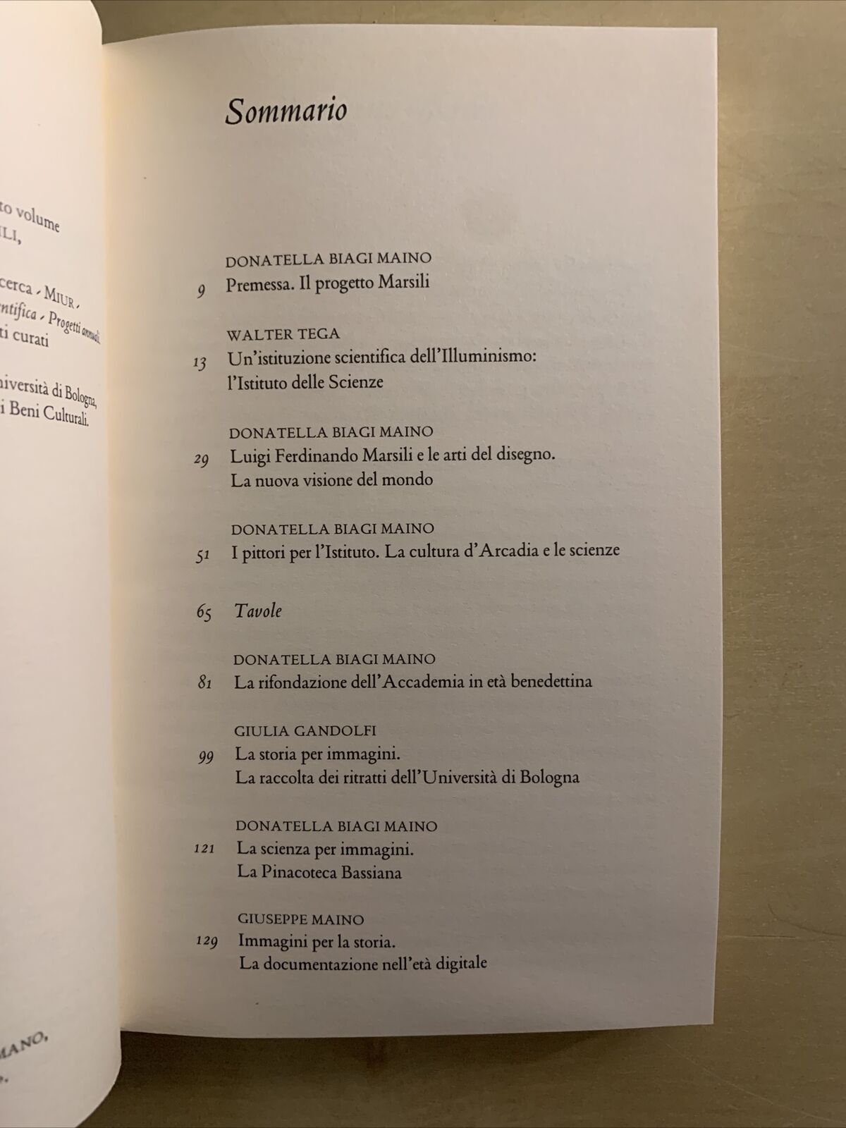 L'IMMAGINE DEL SETTECENTO da Luigi Umberto Marsili a Benedetto XIV. Biagi Maino