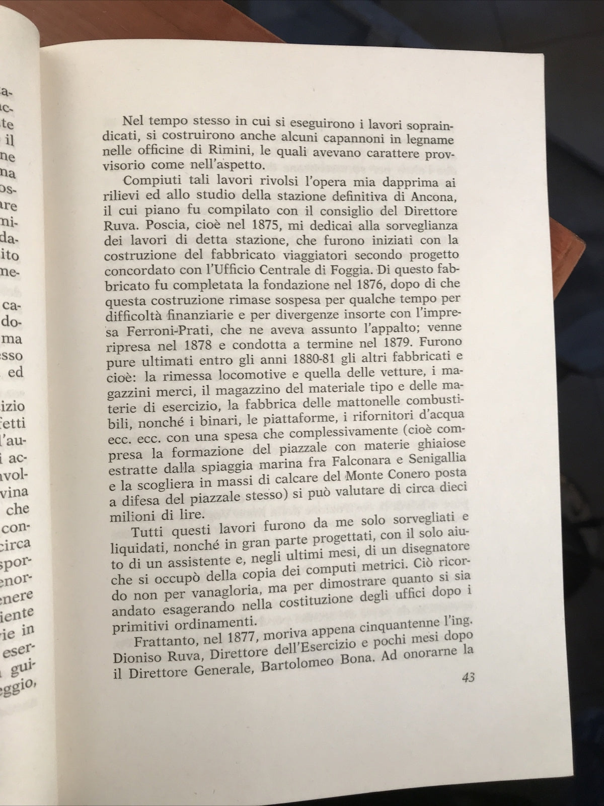 FERROVIE La costruzione e l'esercizio delle ferrovie italiane nei miei ricordi
