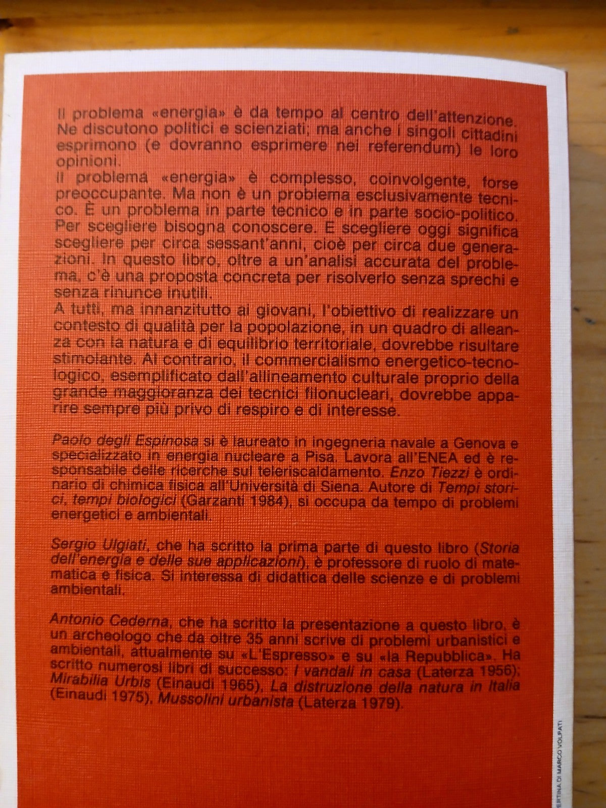 I limiti dell'energia - Paolo degli Espinosa - Garzanti 1987