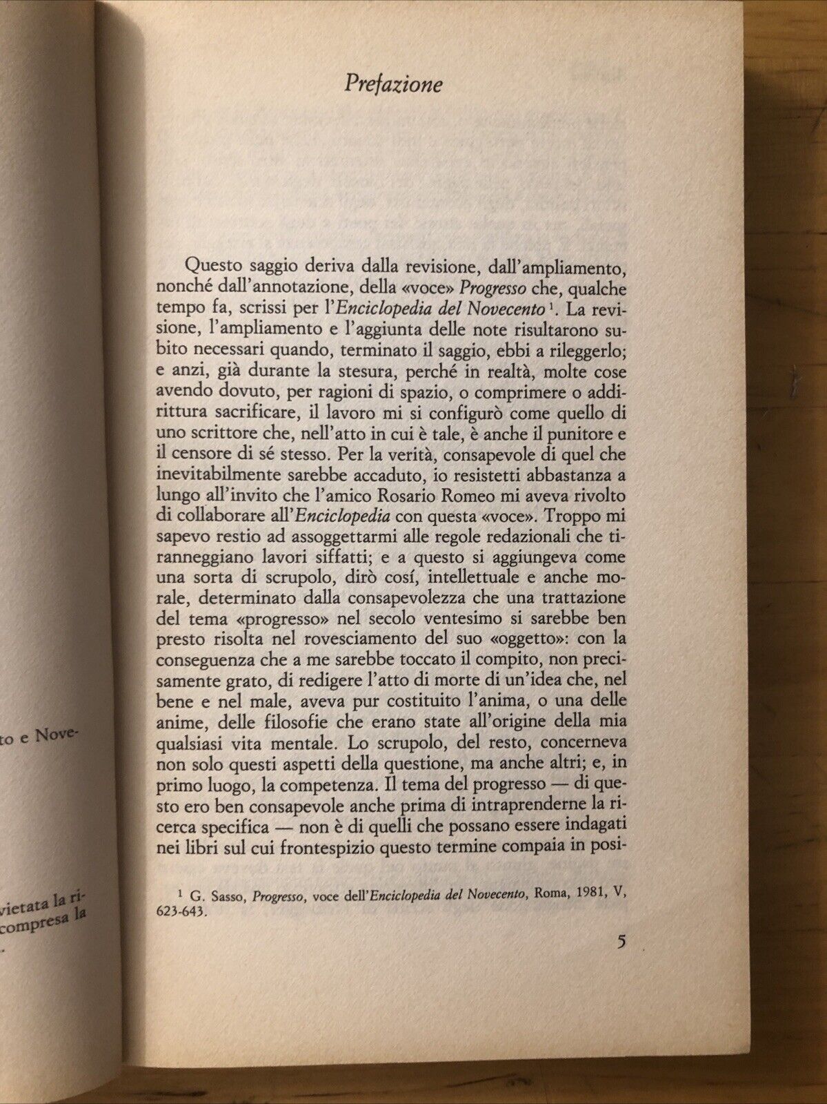 Tramonto di un mito  - Gennaro Sasso, il Mulino 1984