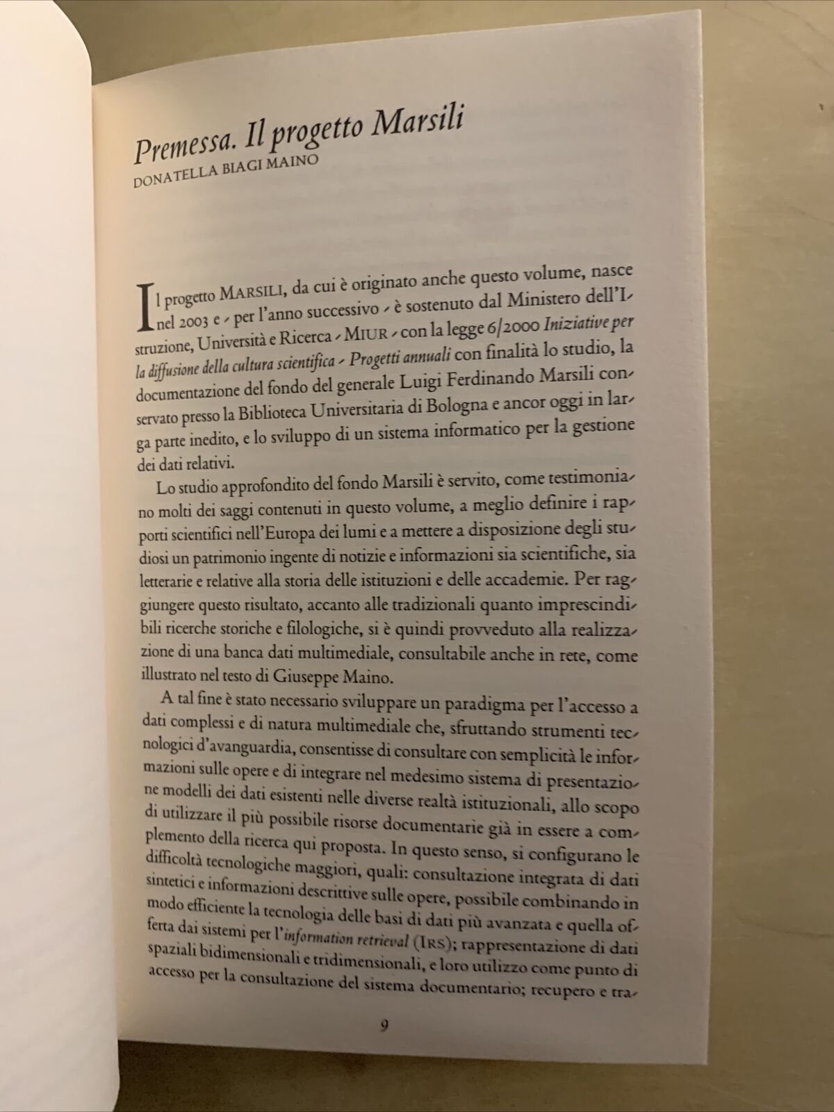 L'IMMAGINE DEL SETTECENTO da Luigi Umberto Marsili a Benedetto XIV. Biagi Maino