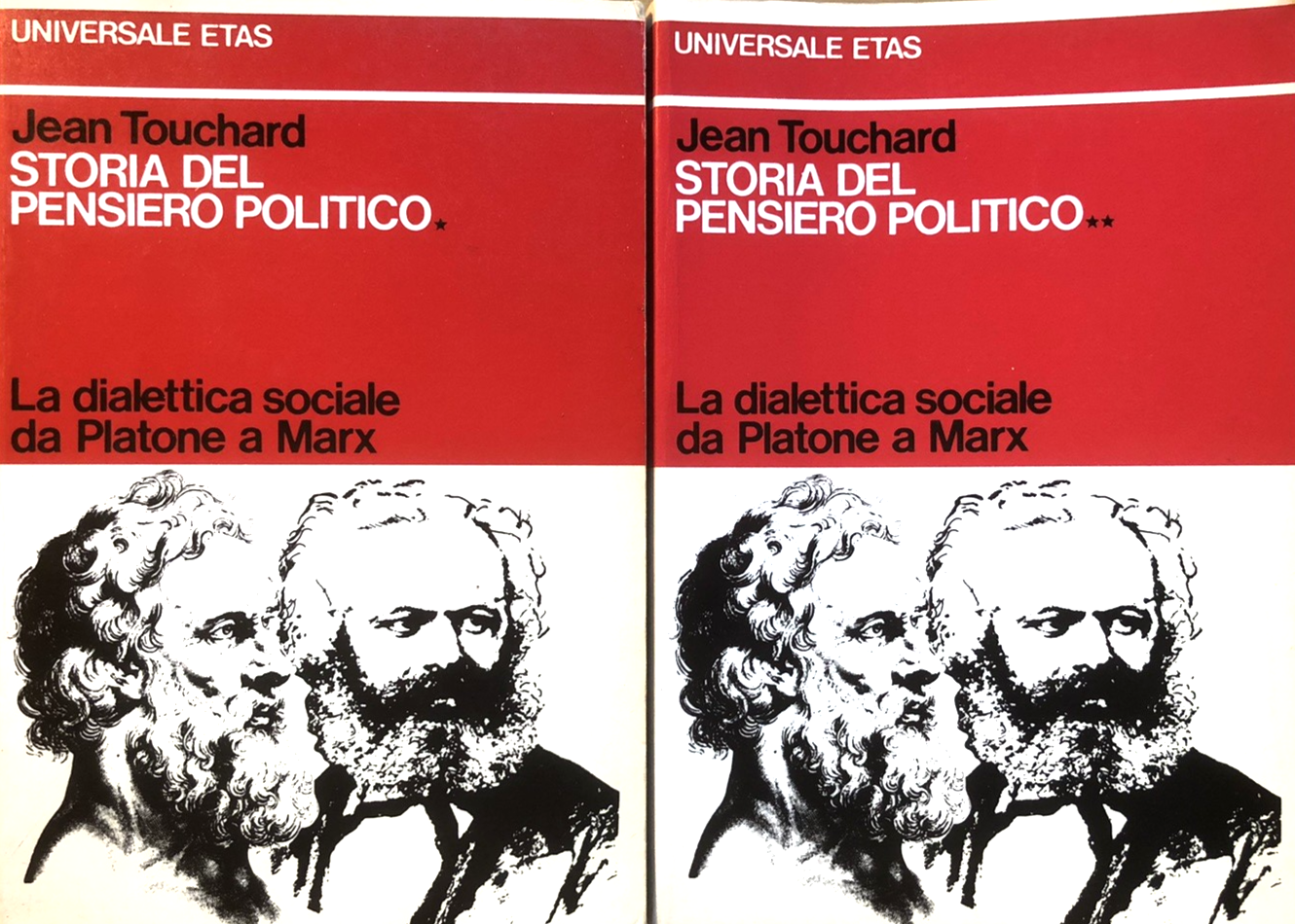 Storia del pensiero politico, Jean Touchard. dialettica sociale Platone a Marx