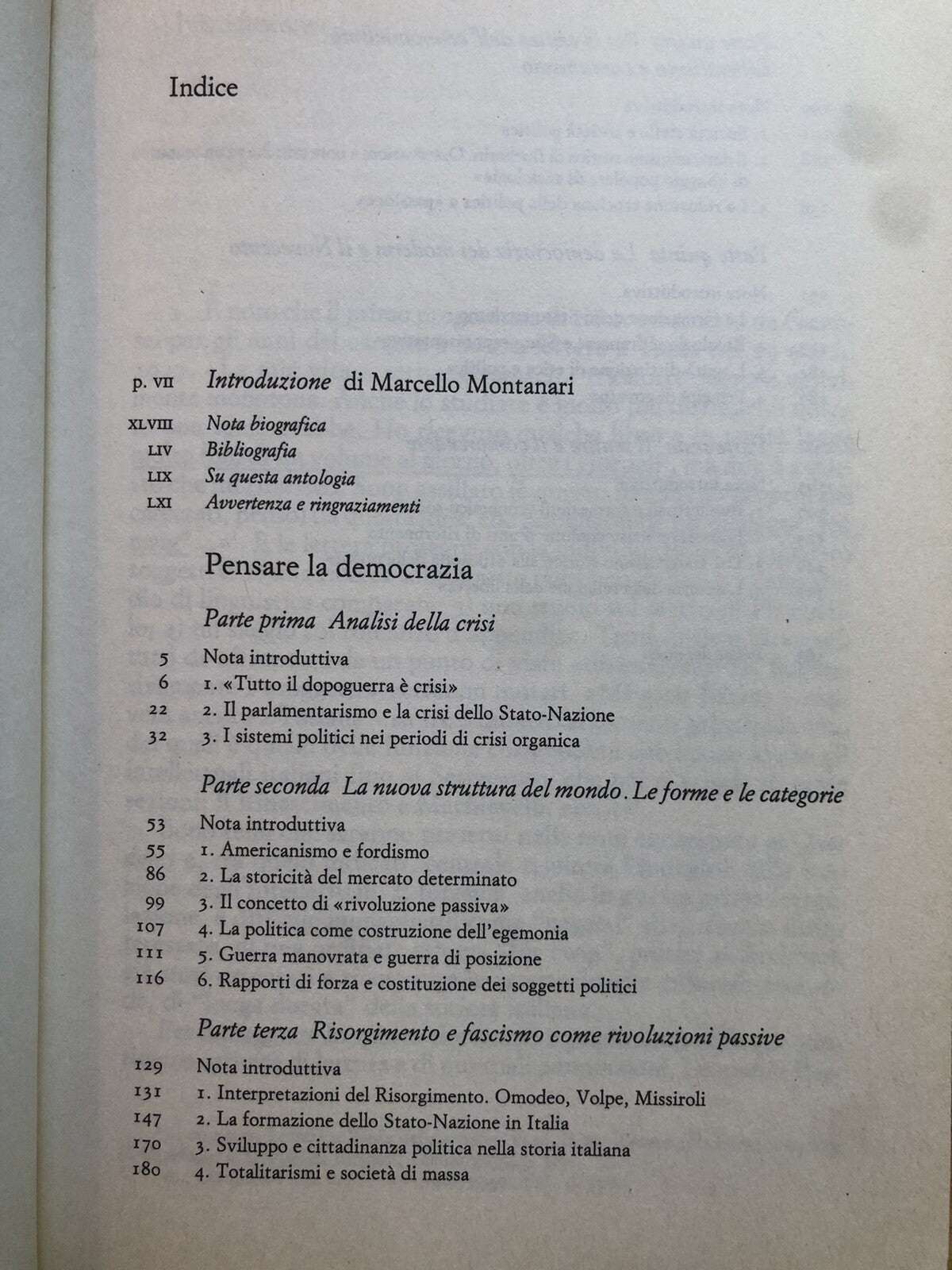 Pensare la democrazia antologia dai quaderni del carcere, Antonio Gramsci, 1997