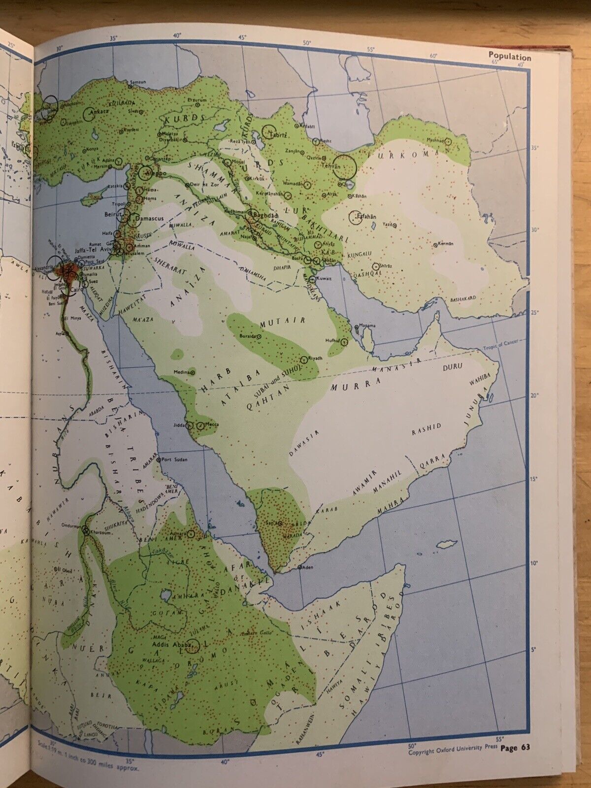 The middle East and North Africa - Oxford Regional Economic Atlas 1964