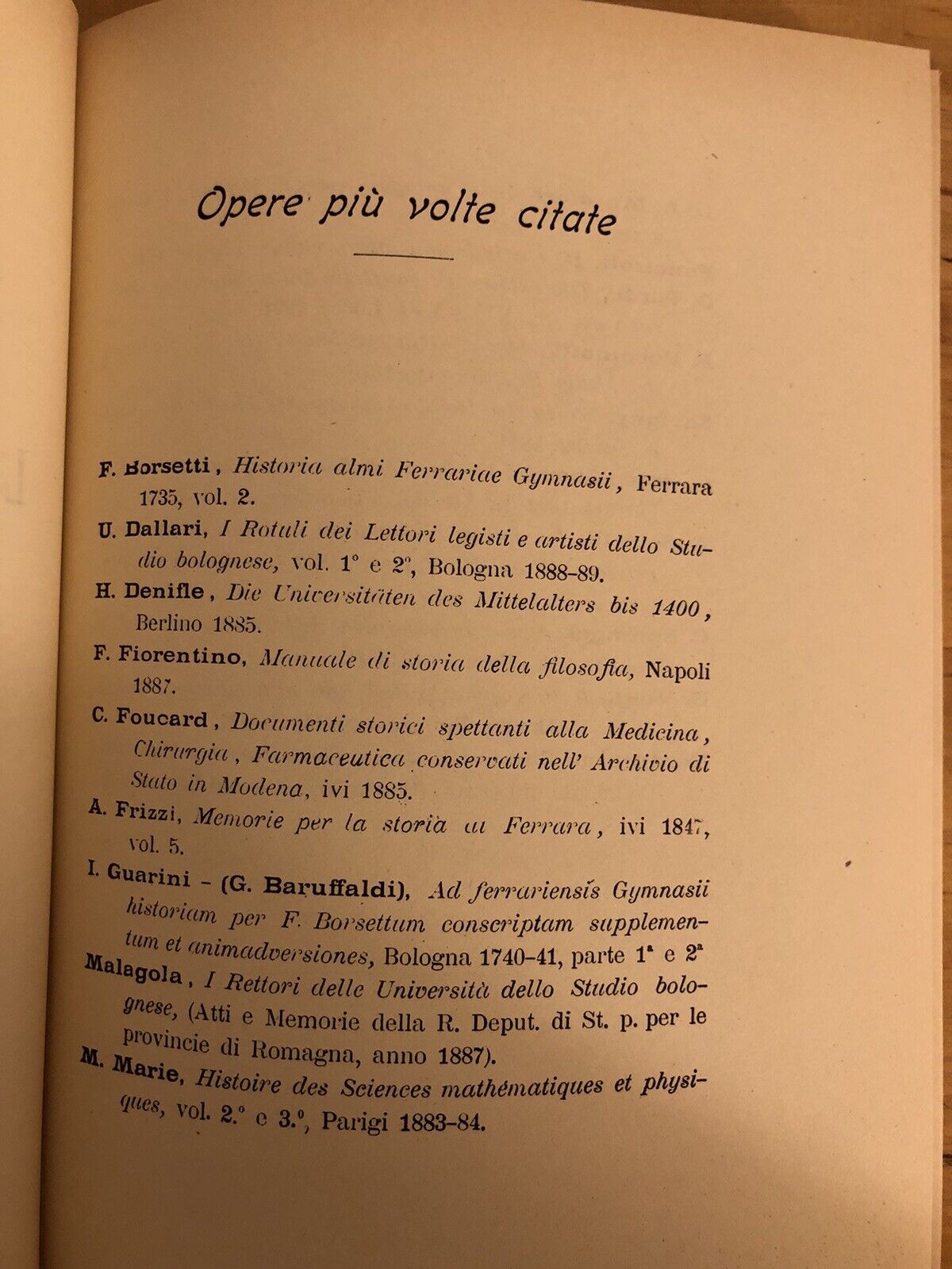 LO STUDIO DI FERRARA NEI SECOLI XV E XVI - GIUSEPPE PARDI, FORNI EDITORE 1972