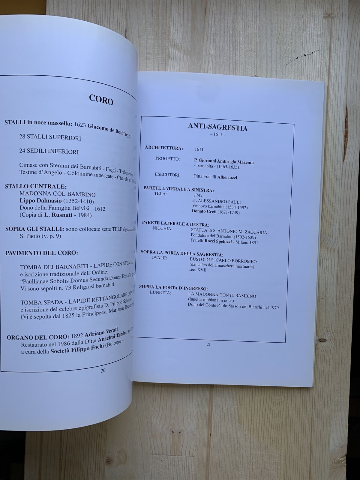 LibroBASILICA SAN PAOLO MAGGIORE congregazione Chierici Barnabiti. Bologna 1999#