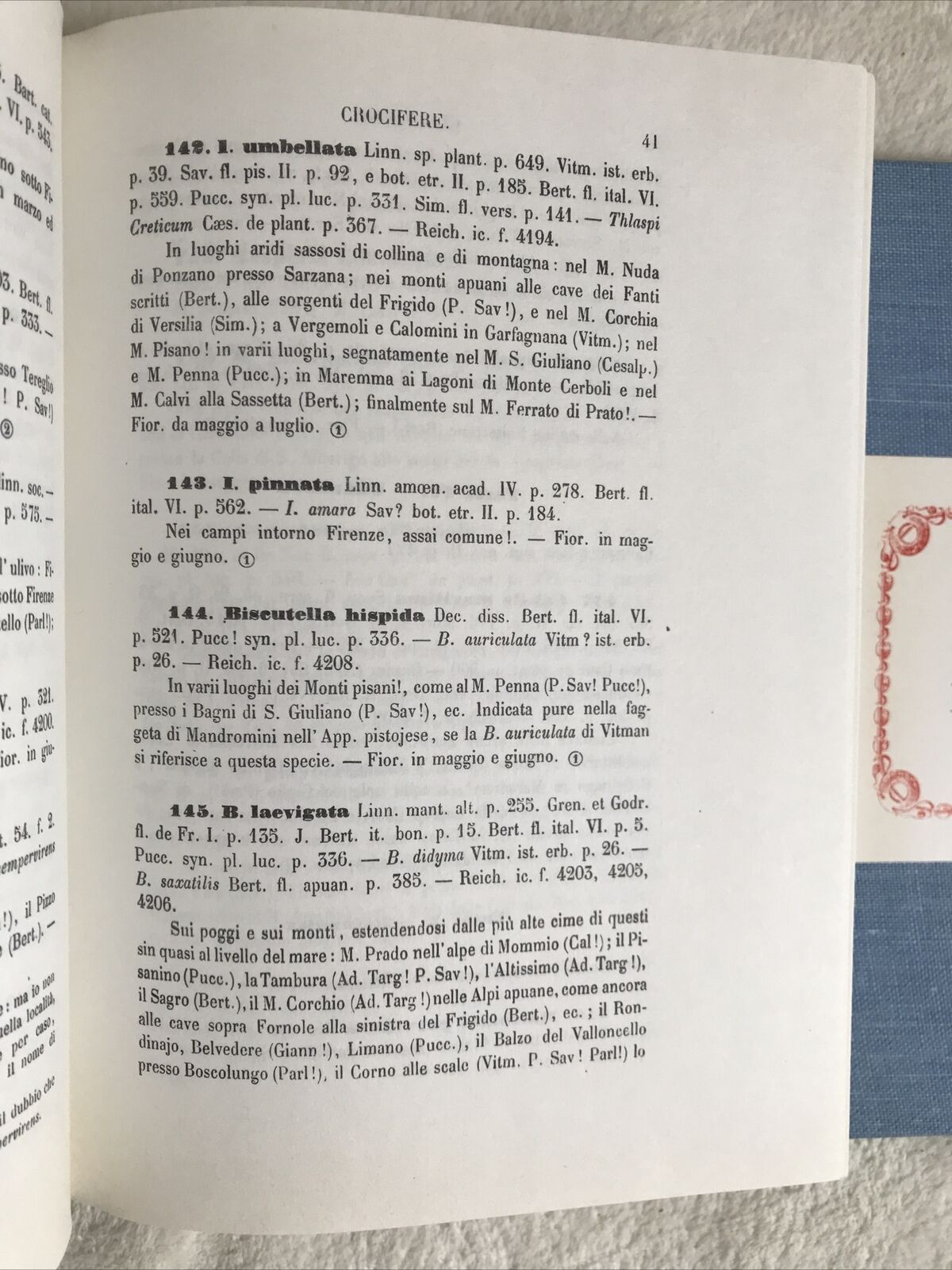 PRODROMO DELLA FLORA TOSCANA T. Caruel A. Forni ed.2 volumi