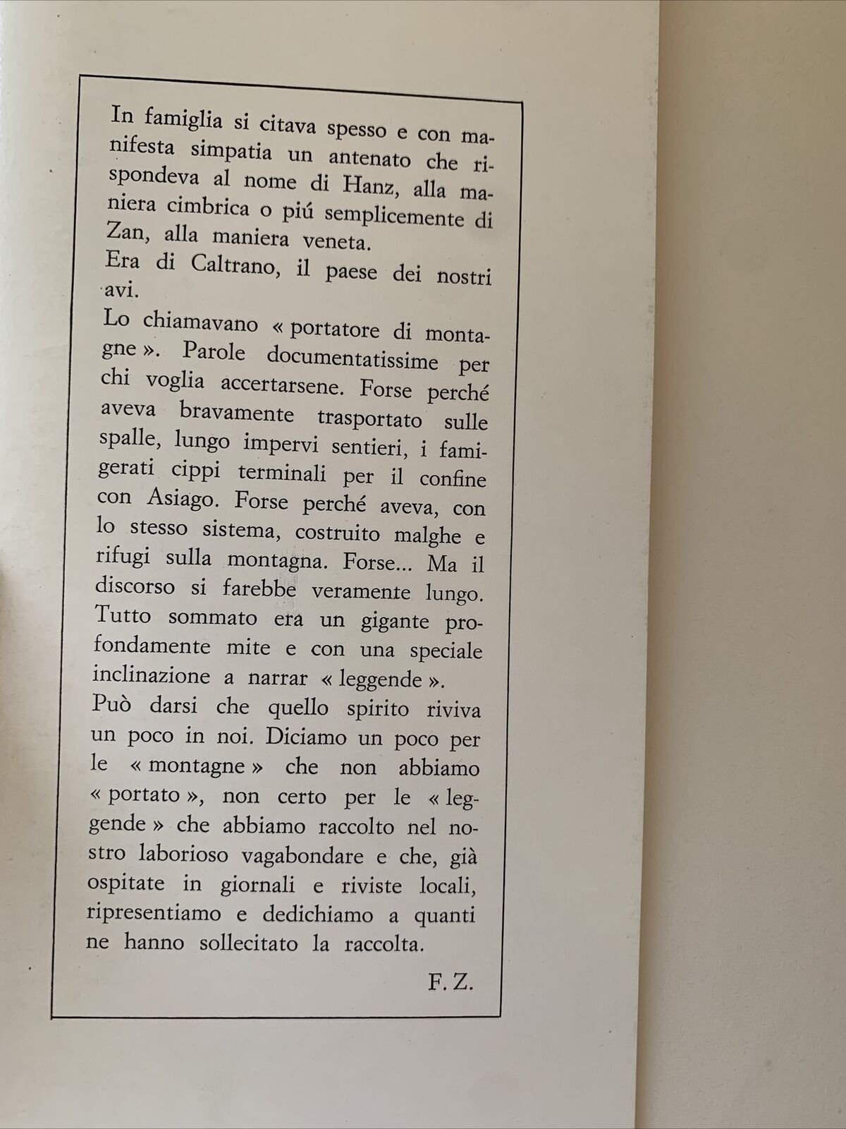 LEGGENDE DELL'ALTOPIANO, Francesco Zanocco 1973 #