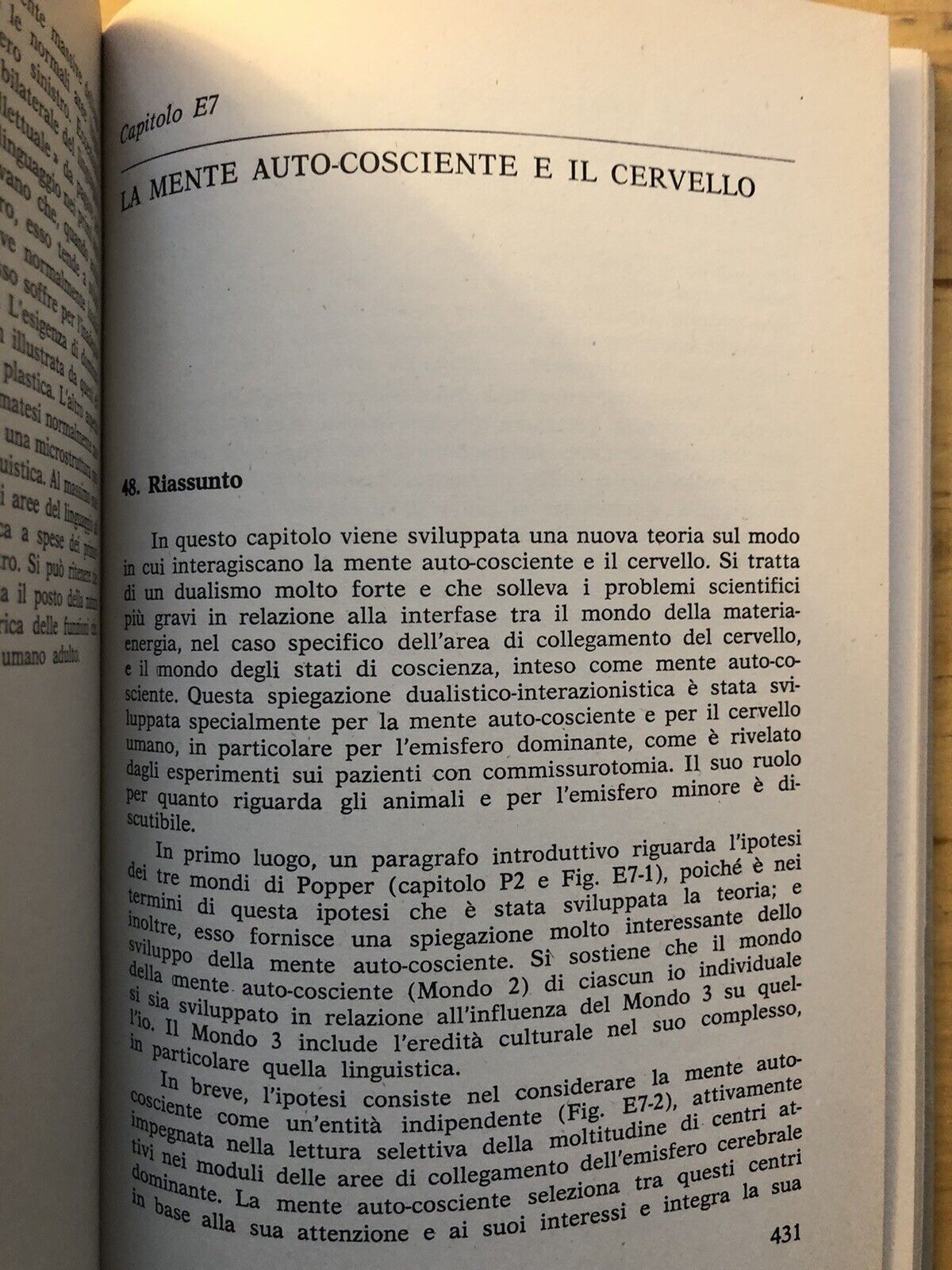 L'io e il suo cervello, K.R. Popper, J.C. Eccles - Armando ed. 1981 - 3 voll.