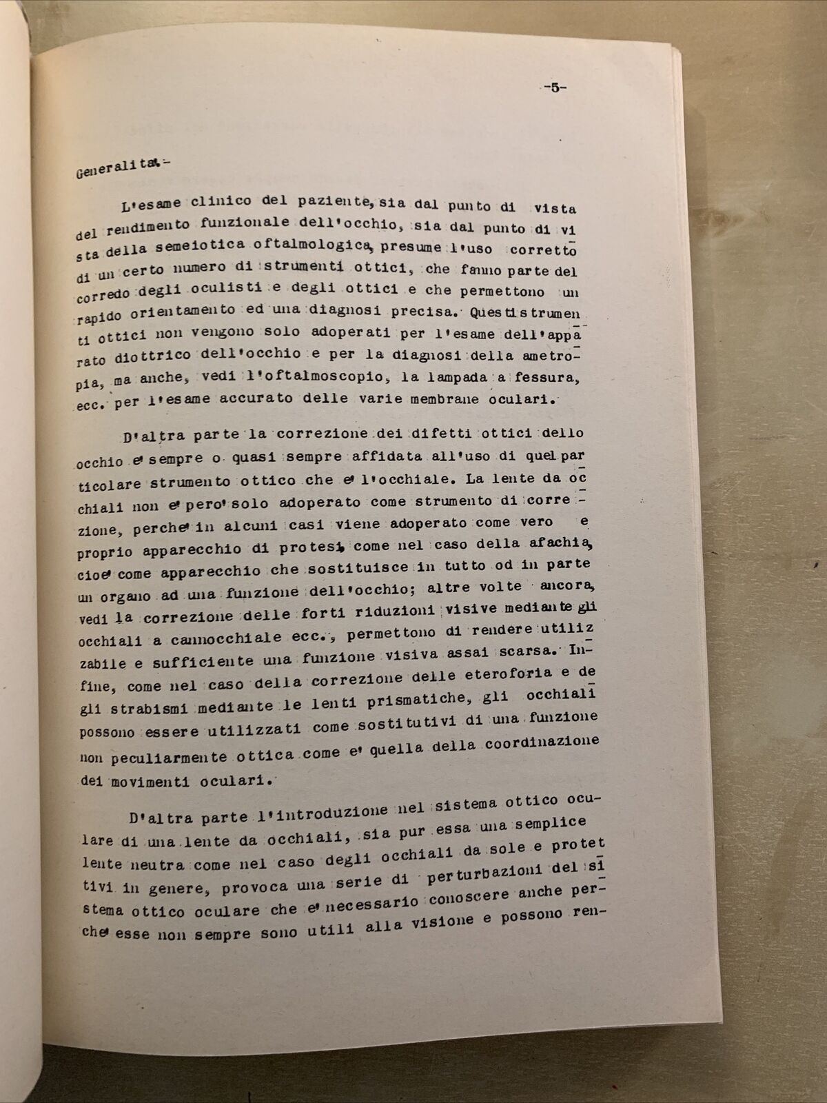 MANUALE DI OTTICA FISIOLOGICA per oculisti e ottici - Mario Maione, 2 voll. 1957
