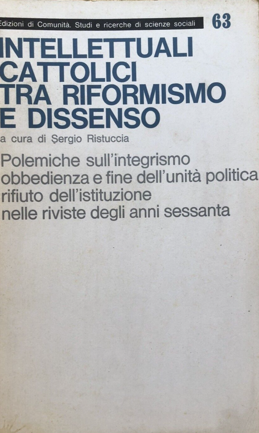 Intellettuali cattolici tra riformismo e dissenso, Sergio Ristuccia 1975