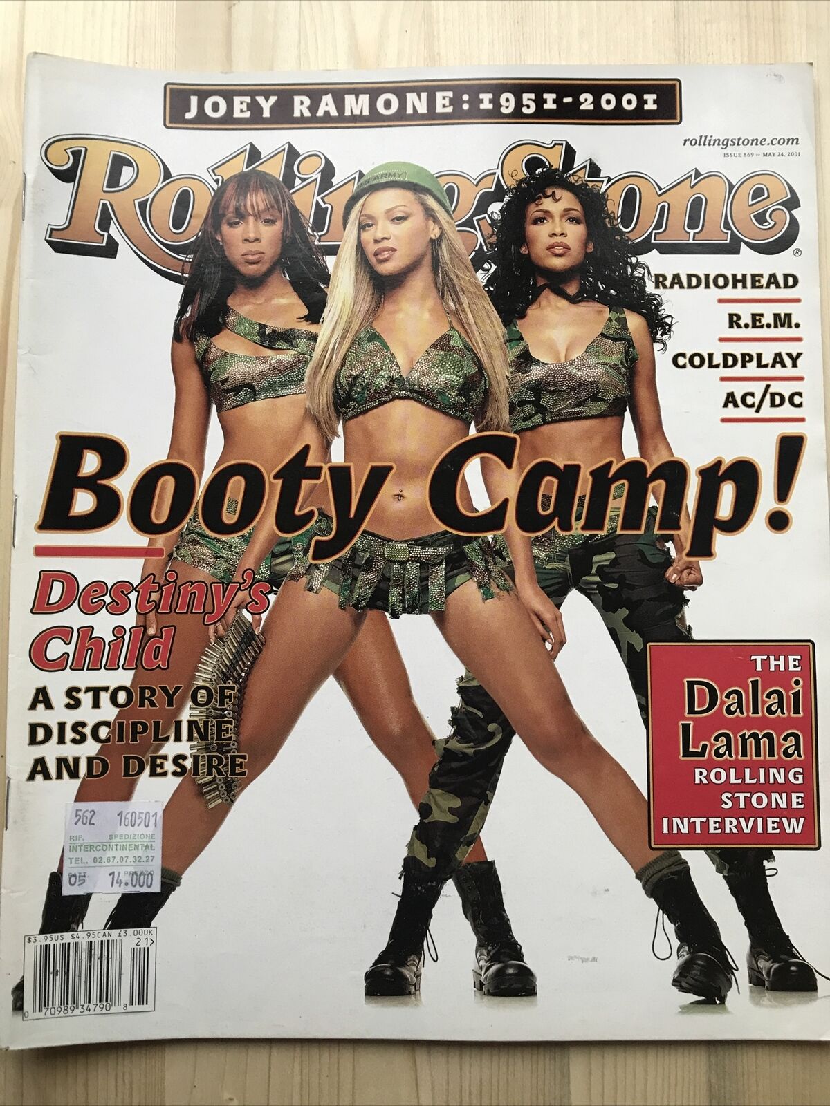 Destiny's Child - Rolling Stone Magazine Issue 869 May 24,2001  Joey Ramone #