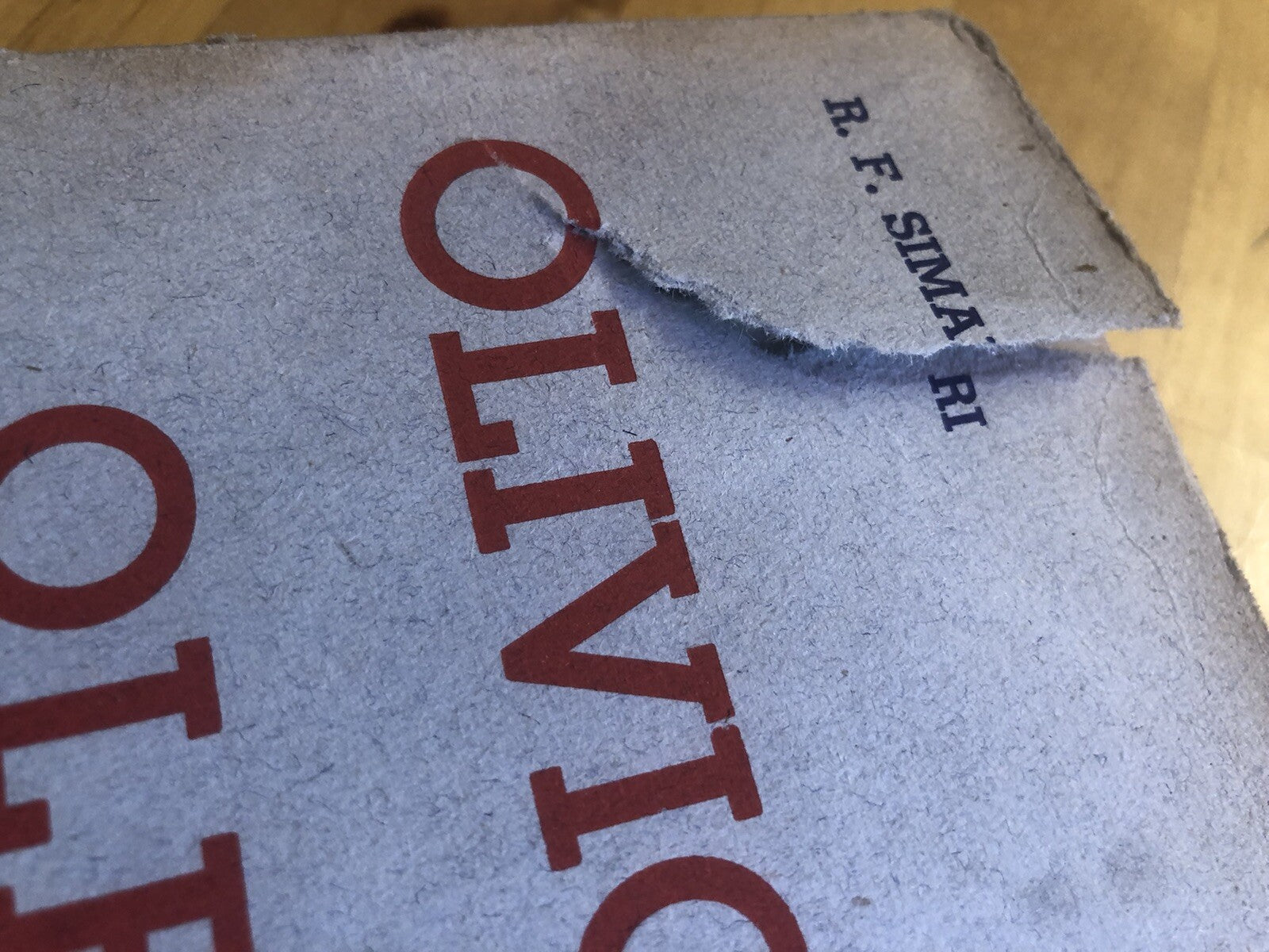 Olivicoltura e oleificio R. F. Simari, G. B. Martinenghi, Hoepli illustrato 1950