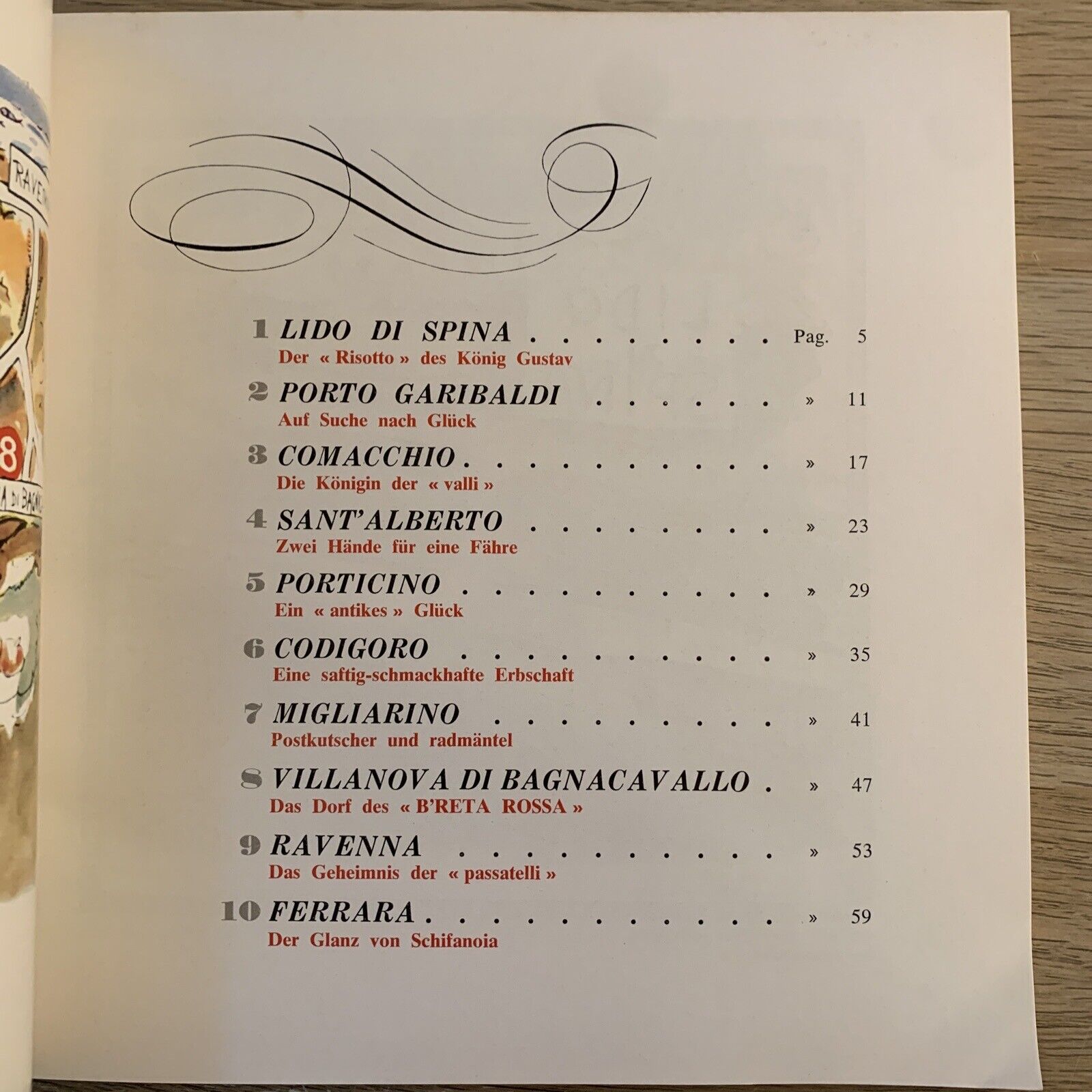 LIDO DI SPINA. ITINERARI GASTRONOMICI i vademecum. ediz. in tedesco 1966