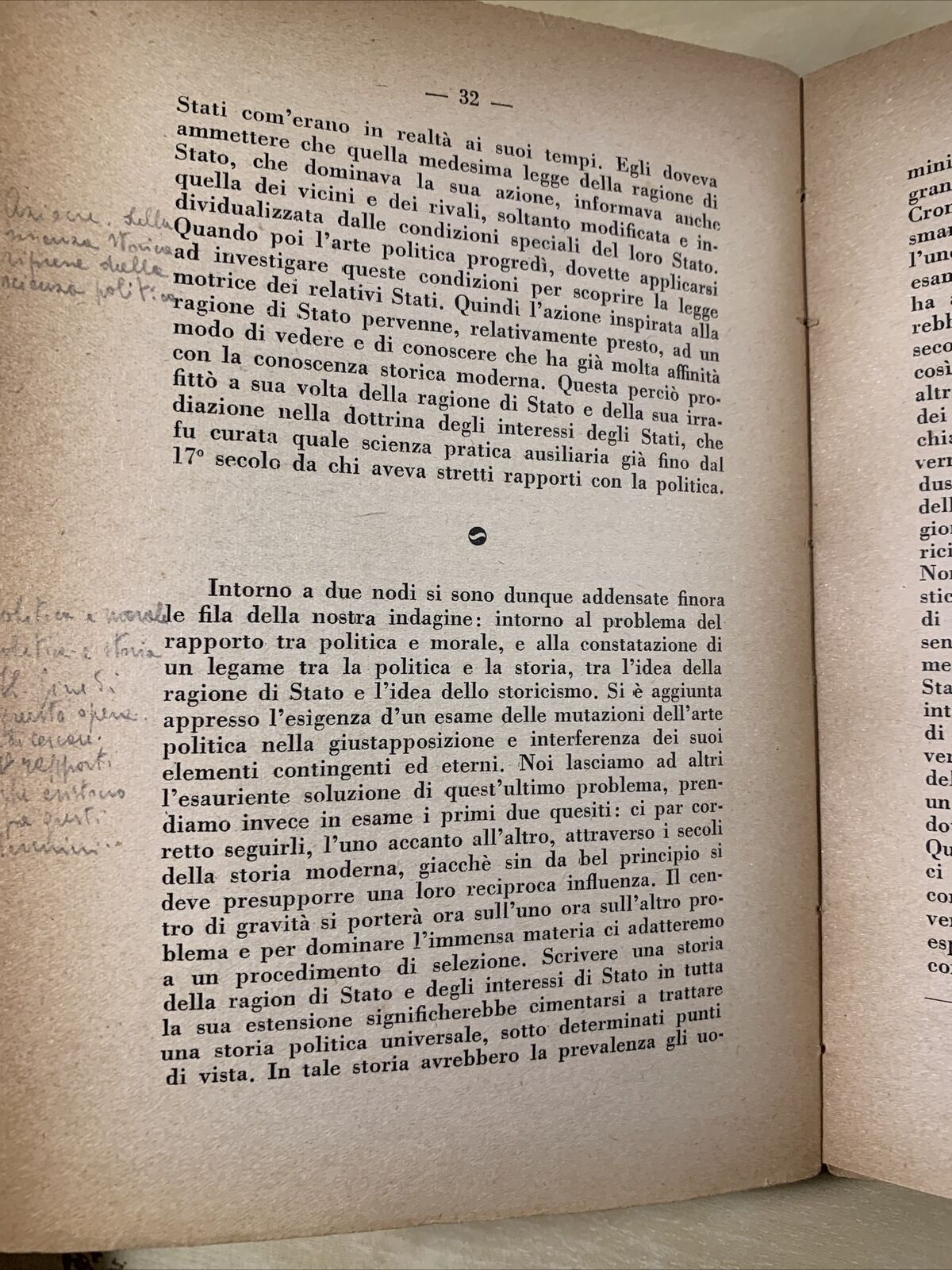 L'IDEA DELLA RAGION DI STATO - FEDERICO MEINECKE. Vallecchi 1944, 2 volumi #