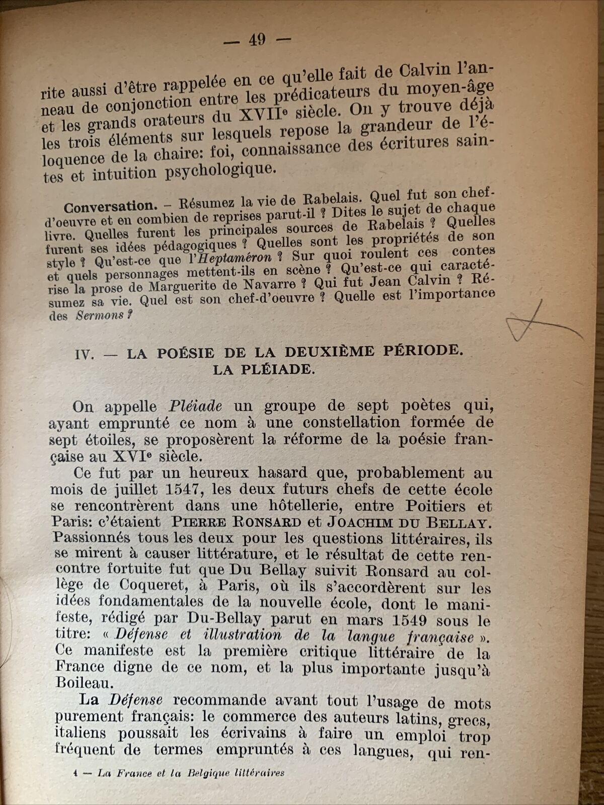 La France et la Belgique littéraires - Ravà, Corinaldi. Cappelli biblioteca scol