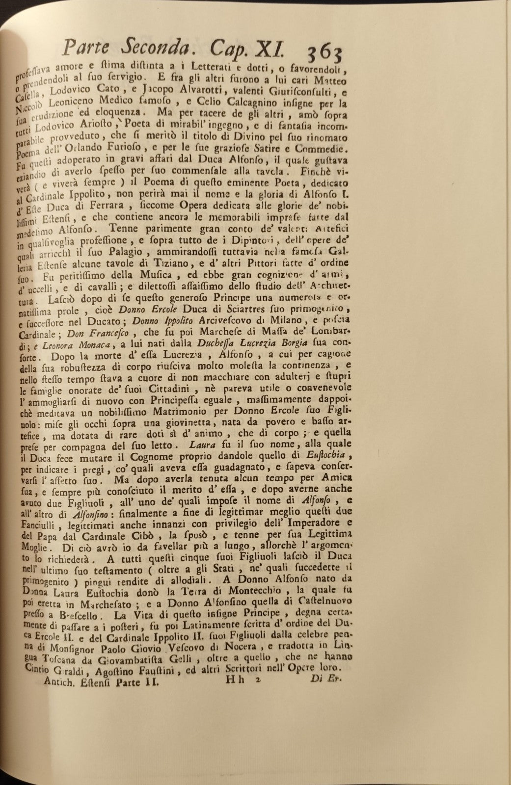 Delle Antichità Estensi, continuazione ossia parte seconda, ristampa Tamari 1988