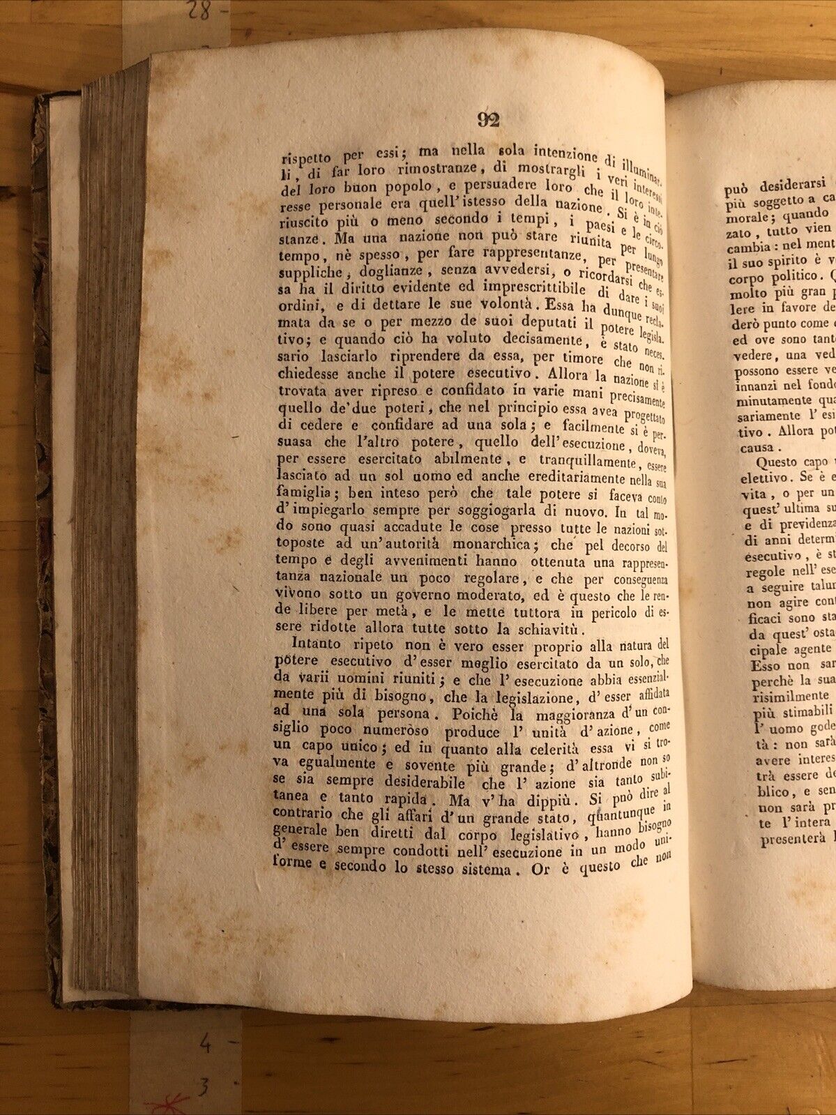 Comentario sopra lo spirito delle leggi di Montesquieu, Destutt de Tracy 1828