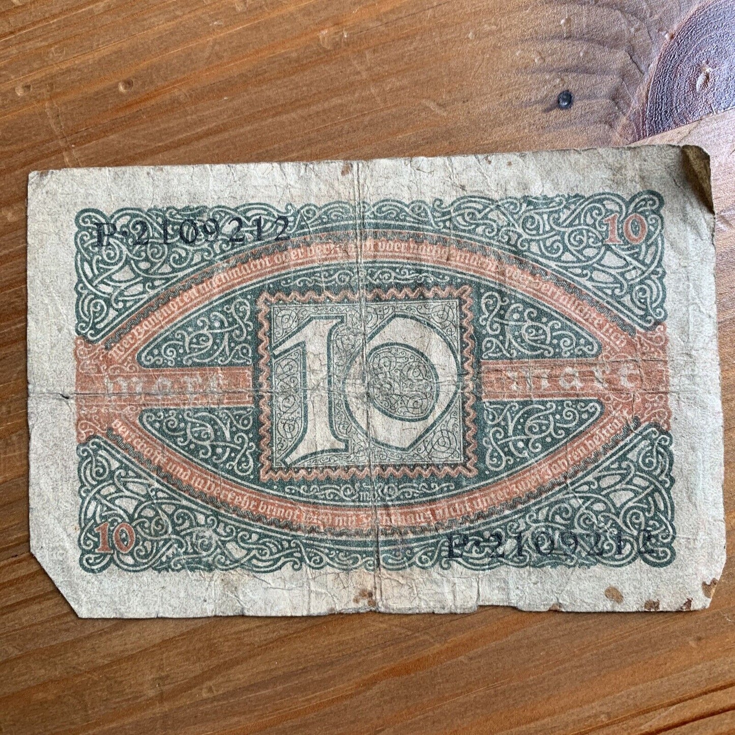 10 zehn mark - Germany 1920