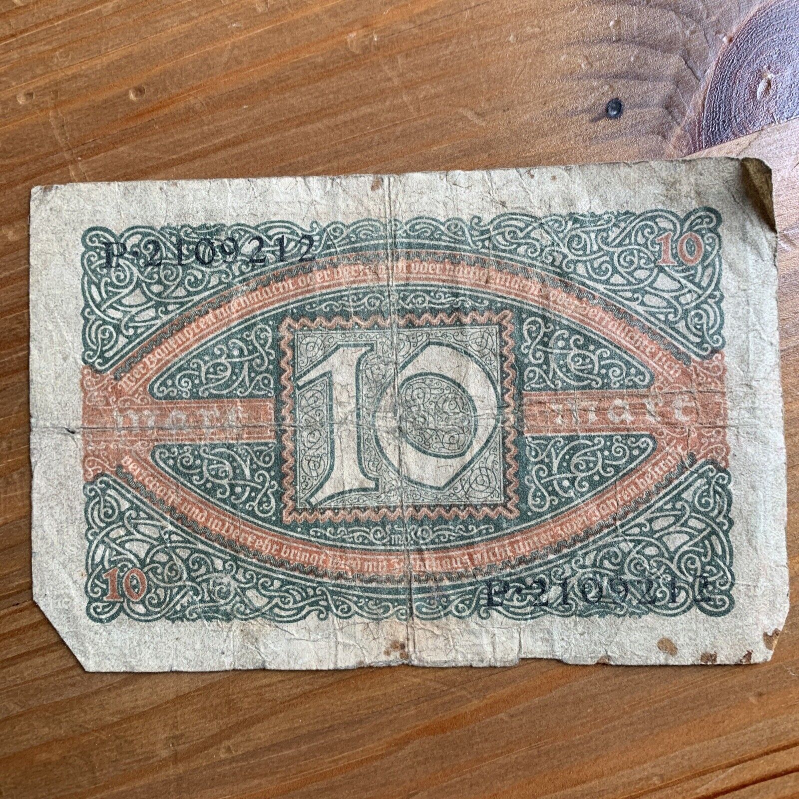 10 zehn mark - Germany 1920
