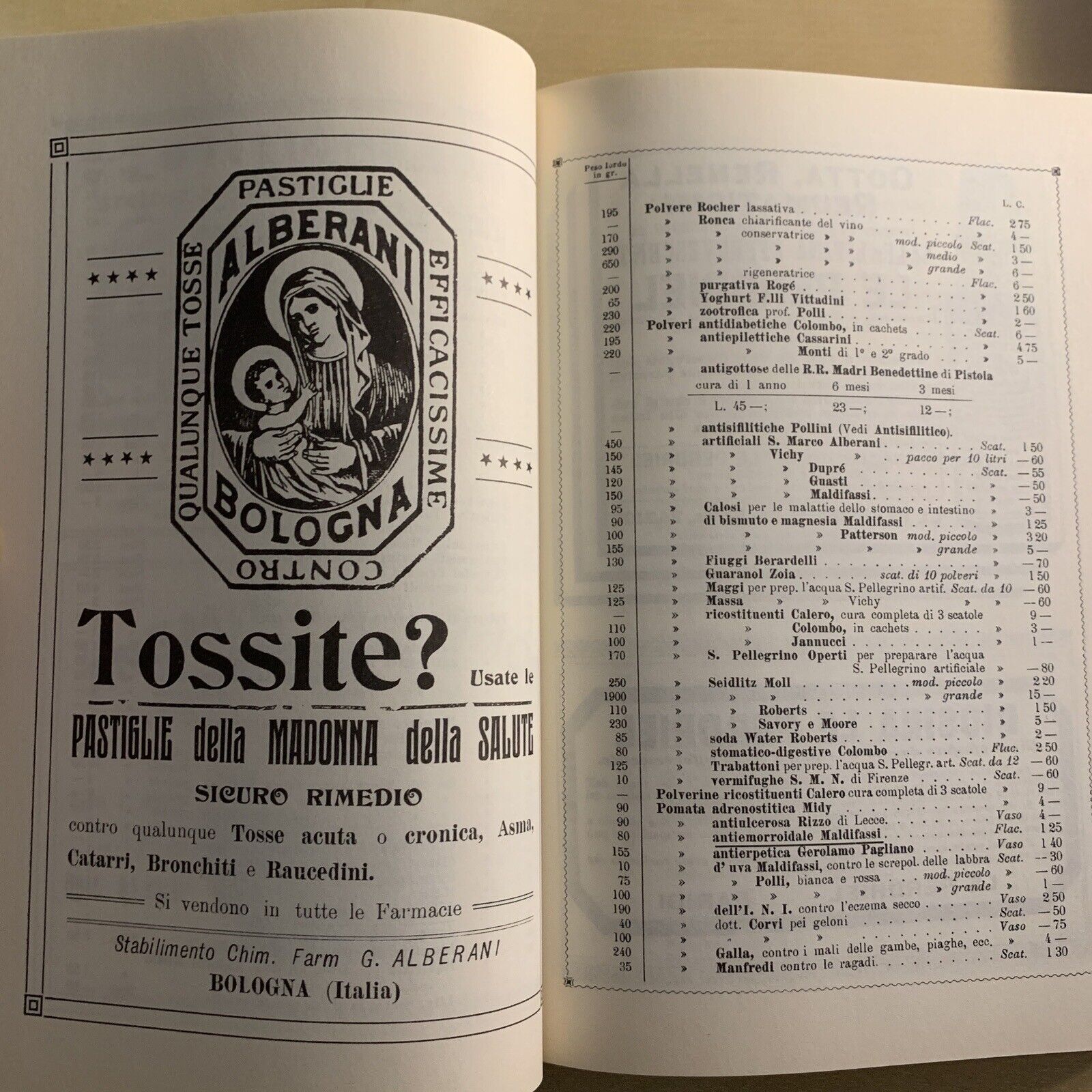 FARMACIA VINTAGE FARMACEUTICA - Catalogo 1915 *RISTAMPA* - medicinali, droghe #