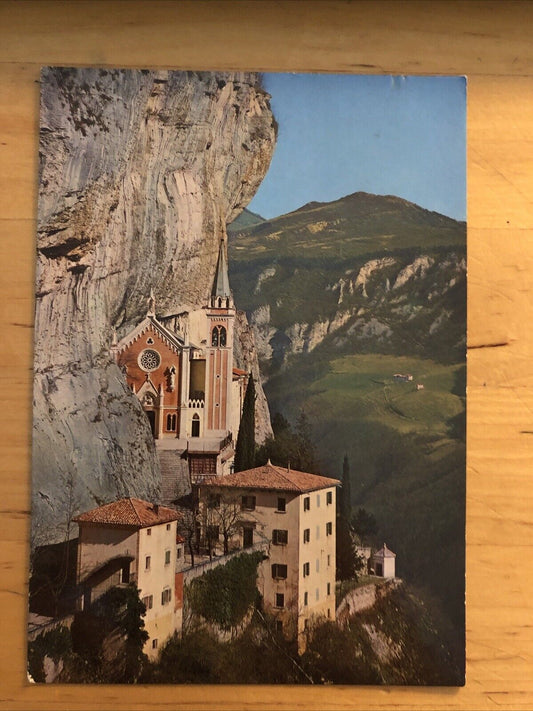 Cartolina SPIAZZI - VERONA, SANTUARIO MADONNA DELLA CORONA, 1983 VIAGGIATA