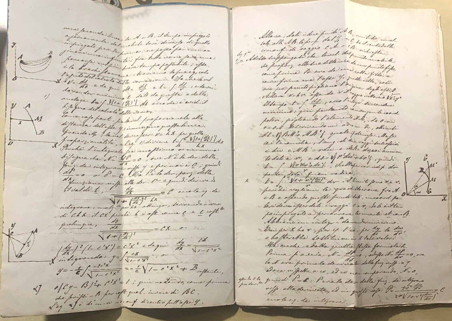 Antico Manoscritto Università di Pavia 1876, Meccanica Razionale, Carlo Formenti
