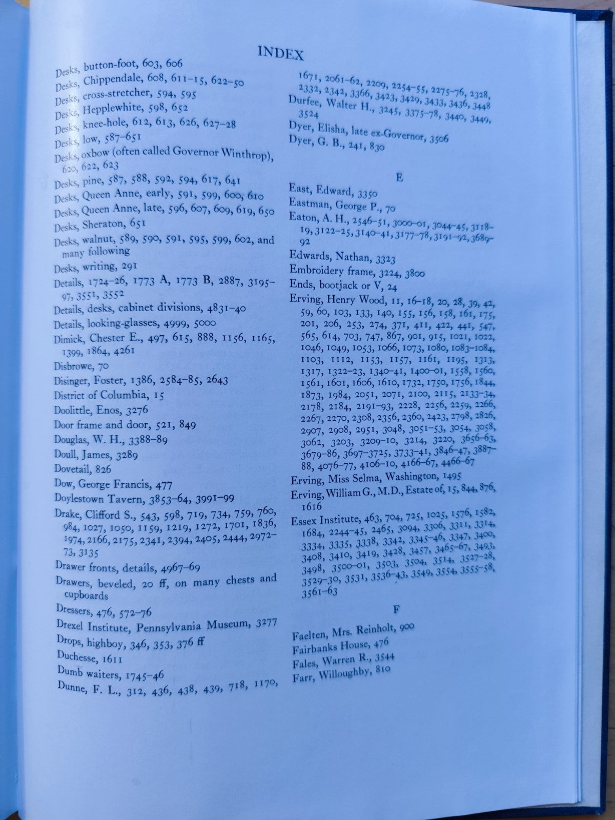 Furniture Treasury (Mobilio arredamento) Macmillan 1961, Wallace Nutting