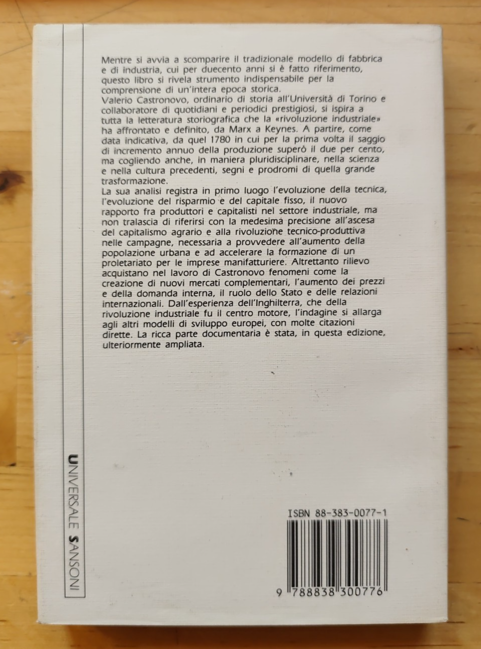 La rivoluzione industriale - Valerio Castronovo, Sansoni 1988