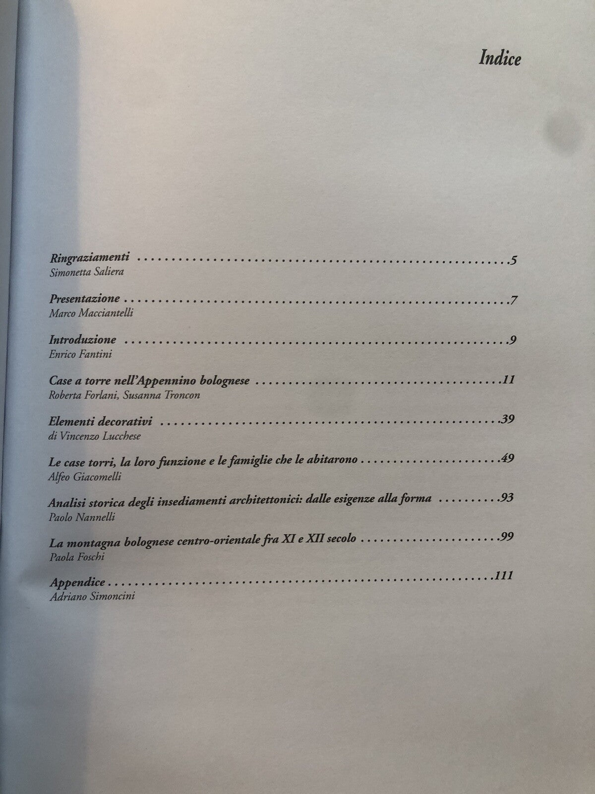 Case a torre nell'Appennino Bolognese dall'XI al XVI secolo, comune di Pianoro