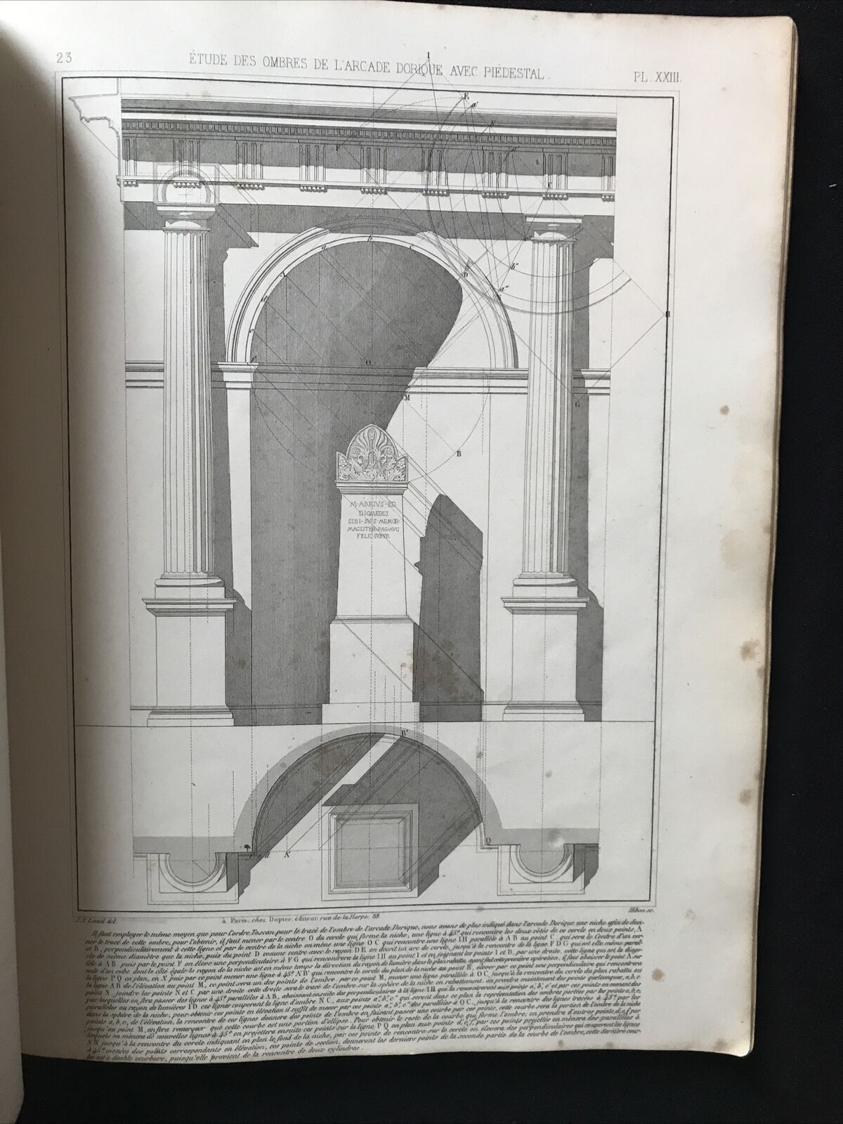 Traité élementaire pratique D'ARCHITECTURE étude cinq ordres, LEVEIL, Dopter cie