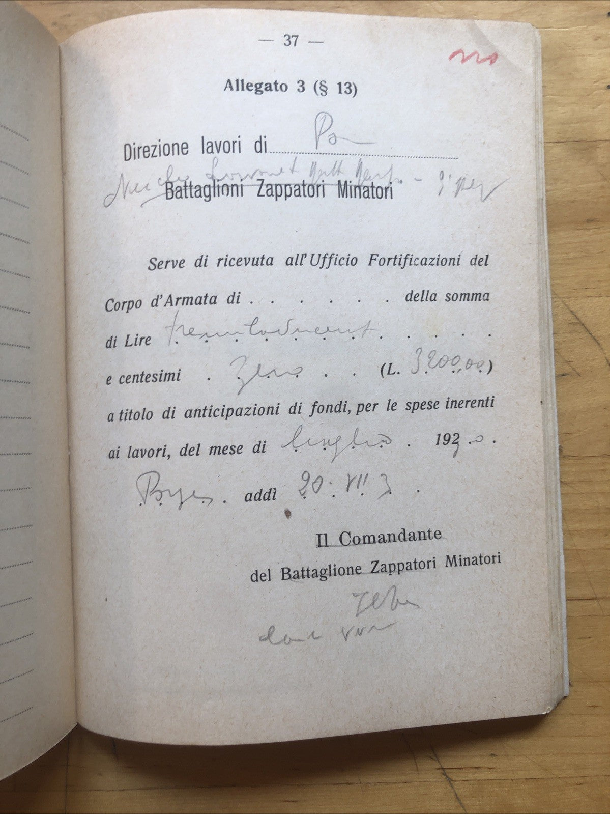 Ispettorato dell'arma del Genio Norme esecuzione dei lavori economia truppe 1931
