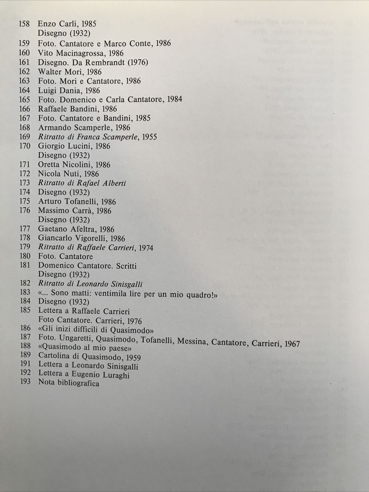 CANTATORE anni di pittura, Luigi Cavallo a cura di, Galleria il Mappamondo ediz.