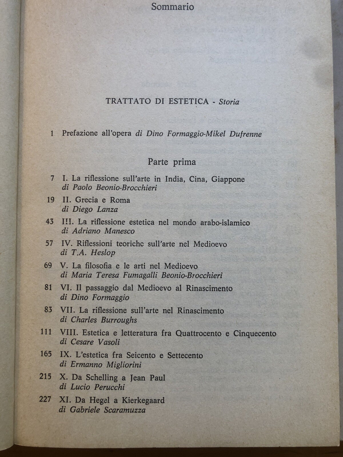 Trattato di estetica, M. Dufrenne, D. Formaggio - Mondadori 1981. 2 voll.