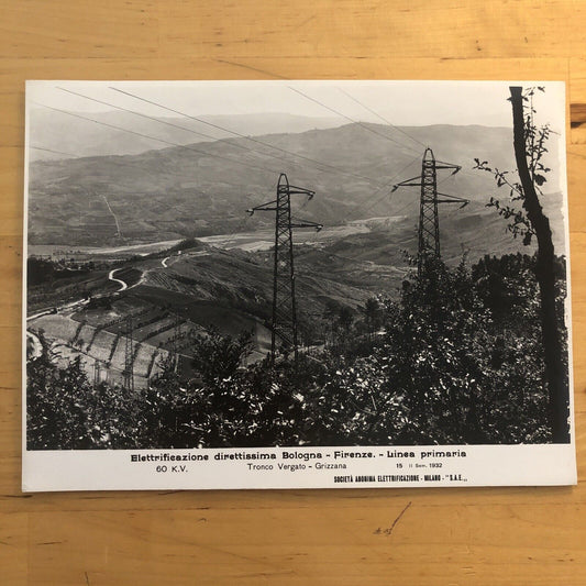 FERROVIE direttissima Bologna Firenze, TRONCO VERGATO GRIZZANA. 2° SEM.  1932