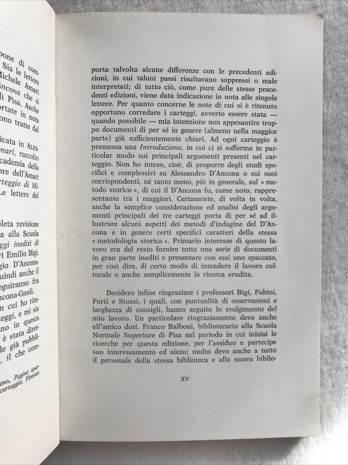 D'Ancona - Amari. Carteggio D'Ancona. Piero Cudini. AUTOGRAFATO DALL'AUTORE