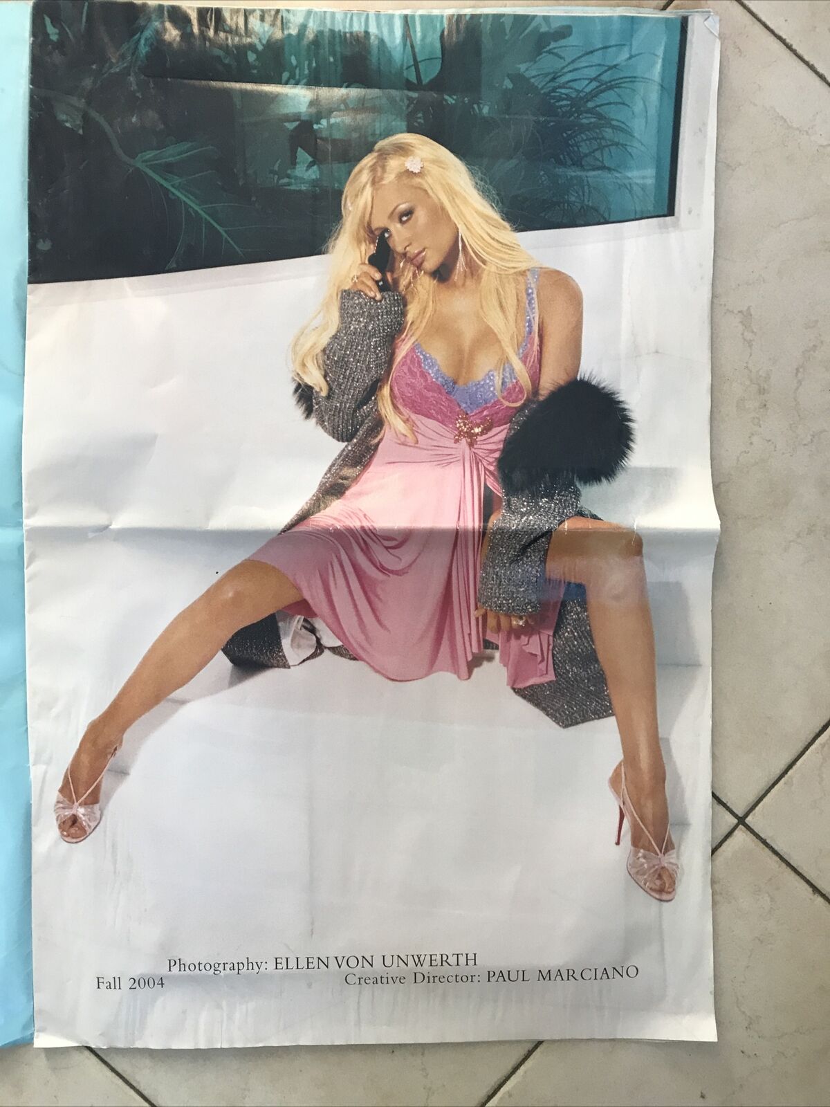 Paris Hilton Guess By Marciano Advertising Brochure Large #