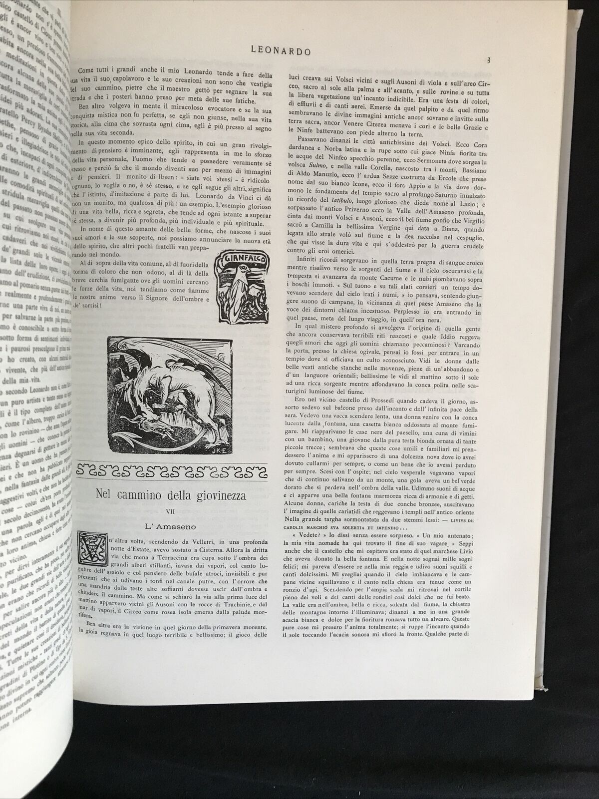LEONARDO 1903-1905 riletto da Mario Quaranta e L. Schram Pighi, A. Forni Editore