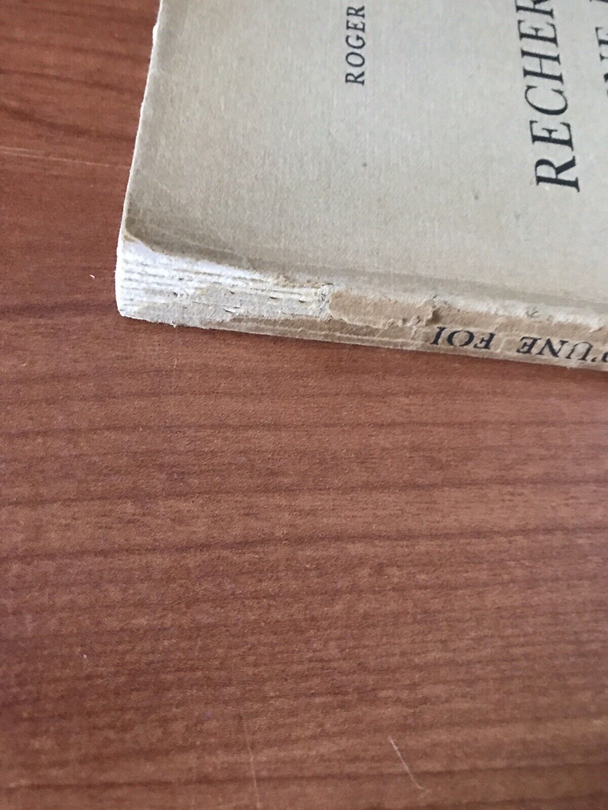 RECHERCHE D'UNE FOI, Roger Godel, les belles lettres 1940